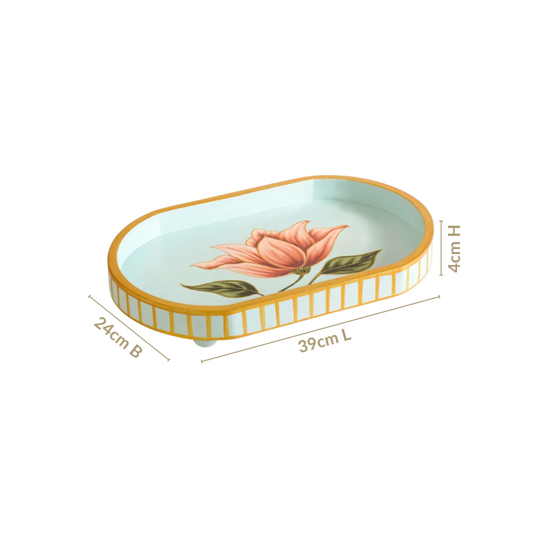 Lotus Royale Hand Painted Capsule Tray - Image 4