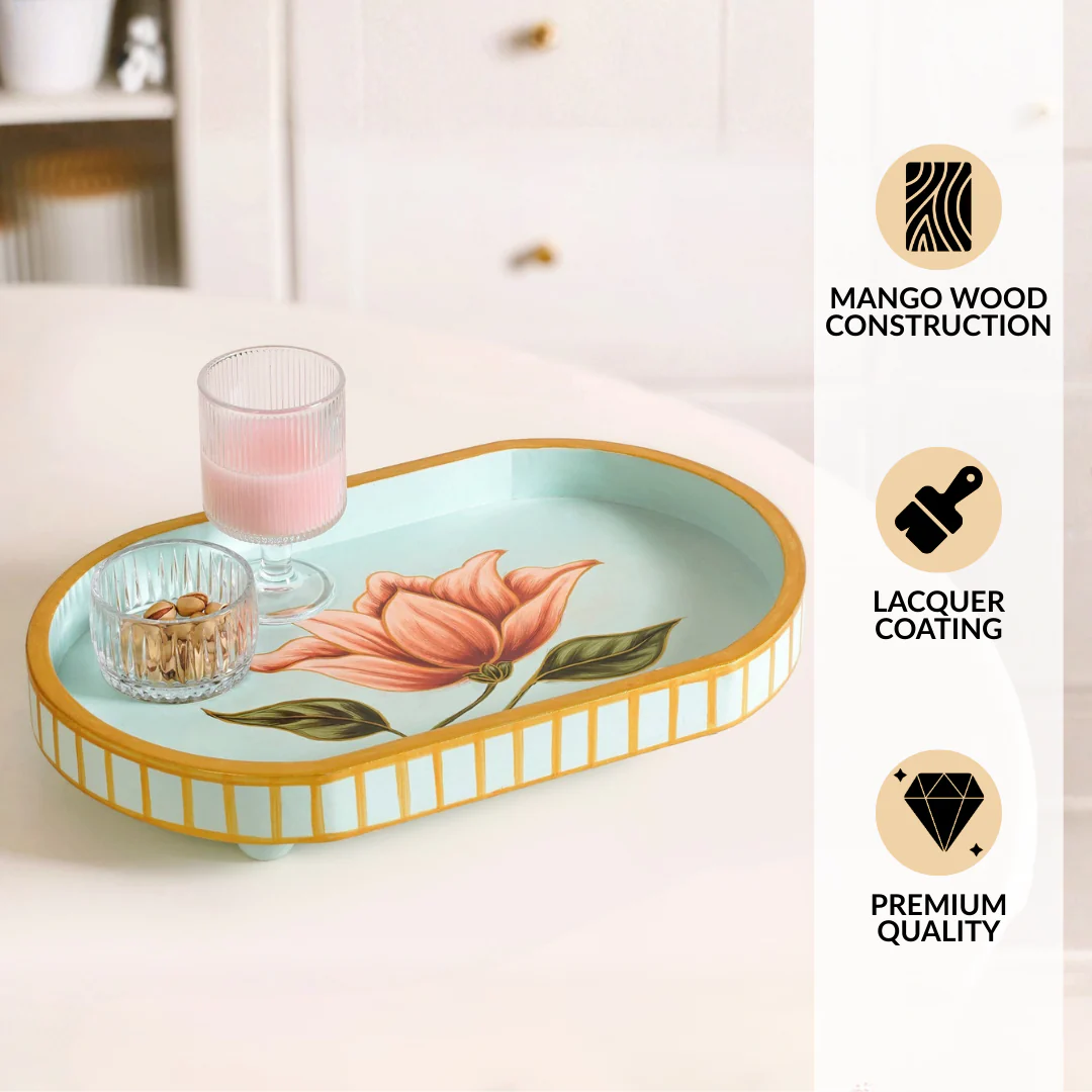 Lotus Royale Hand Painted Capsule Tray - Image 5