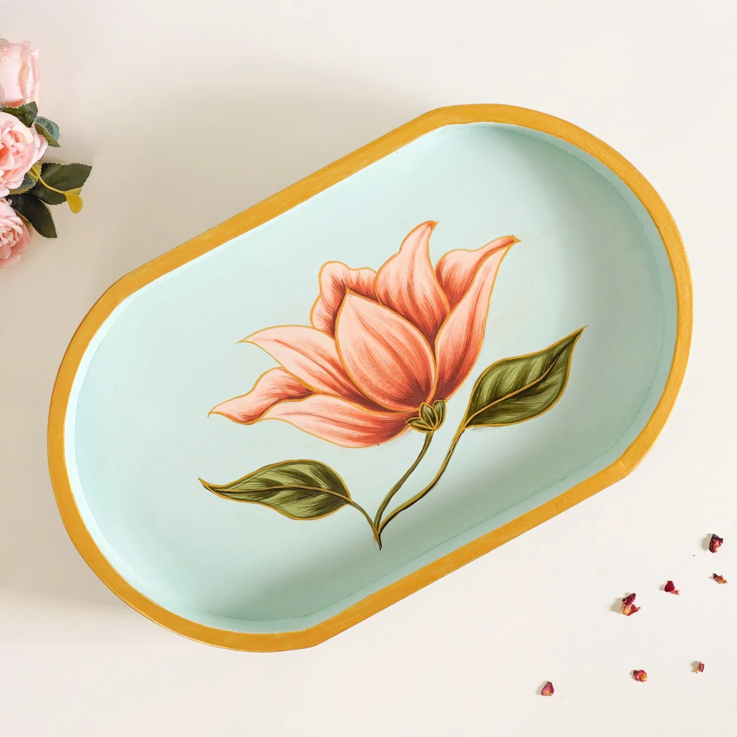 Lotus Royale Hand Painted Capsule Tray - Image 8