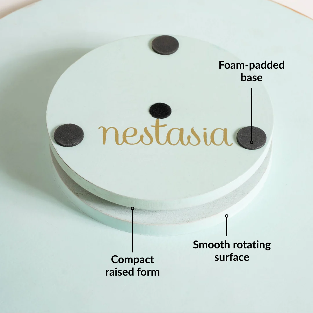 Lotus Royale Hand Painted Lazy Susan 15inch - Image 4