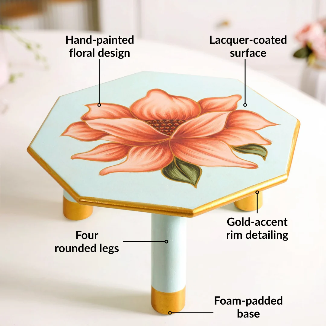 Lotus Royale Mango Wood Octagon Riser - Image 3