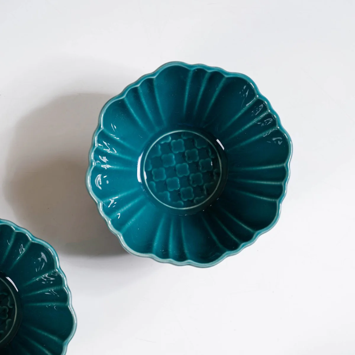 Luxe Ceramic Soup Bowls Dark Green Set Of 4 350ml - Image 7