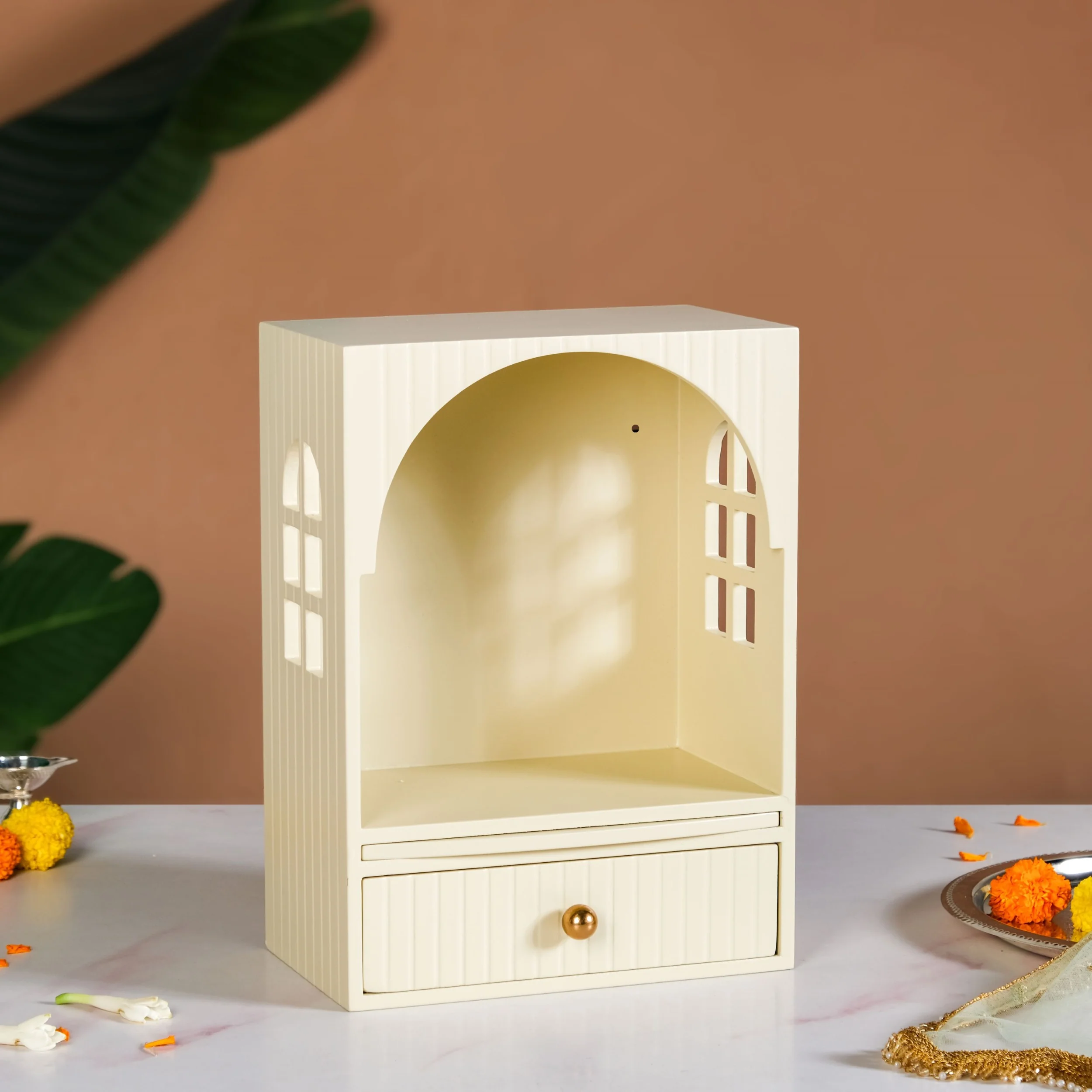 Mahima Pooja Mandir For Home And Office Small 23x13x31cm - Image 10