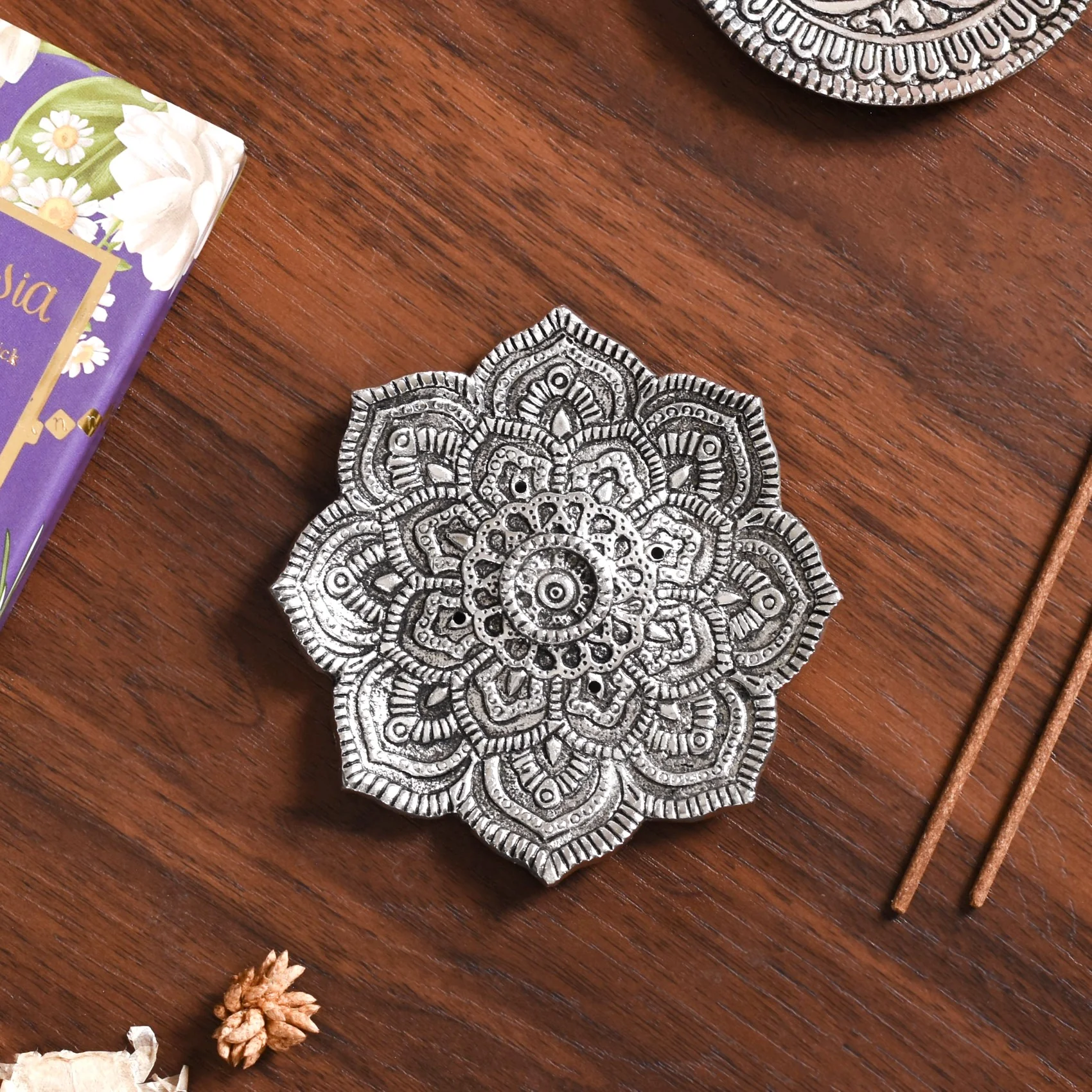 Mandala Incense Holder With Lavender Incense Sticks - Image 5