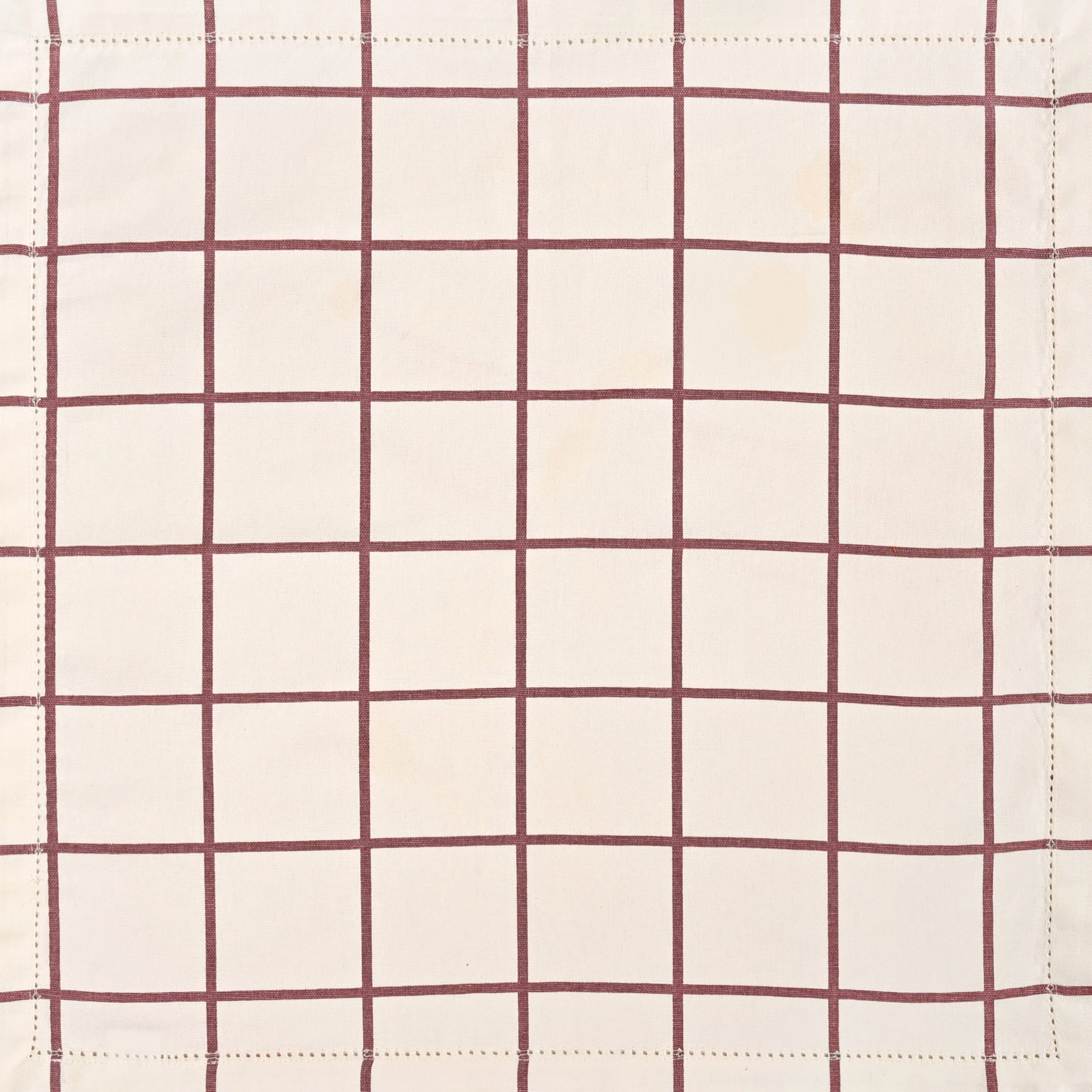 Mauve Grid Cotton Table Napkin Set Of 4 - Image 2