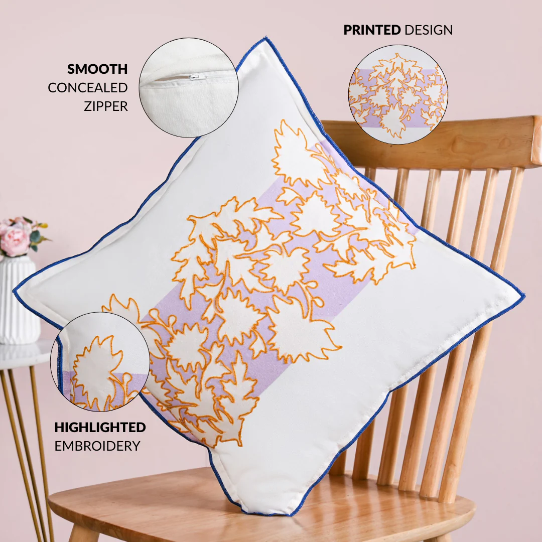 Bloom Era Meadow Cotton Cushion Cover 43x43cm - Image 2