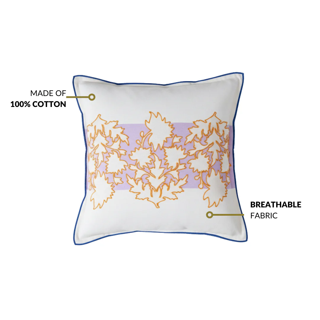 Bloom Era Meadow Cotton Cushion Cover 43x43cm - Image 4