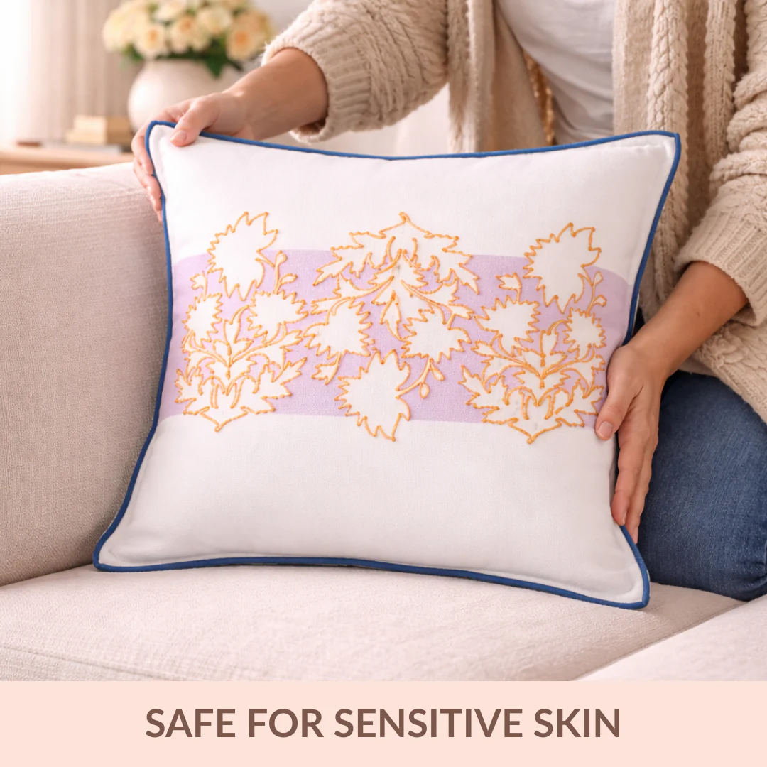 Bloom Era Meadow Cotton Cushion Cover 43x43cm - Image 5