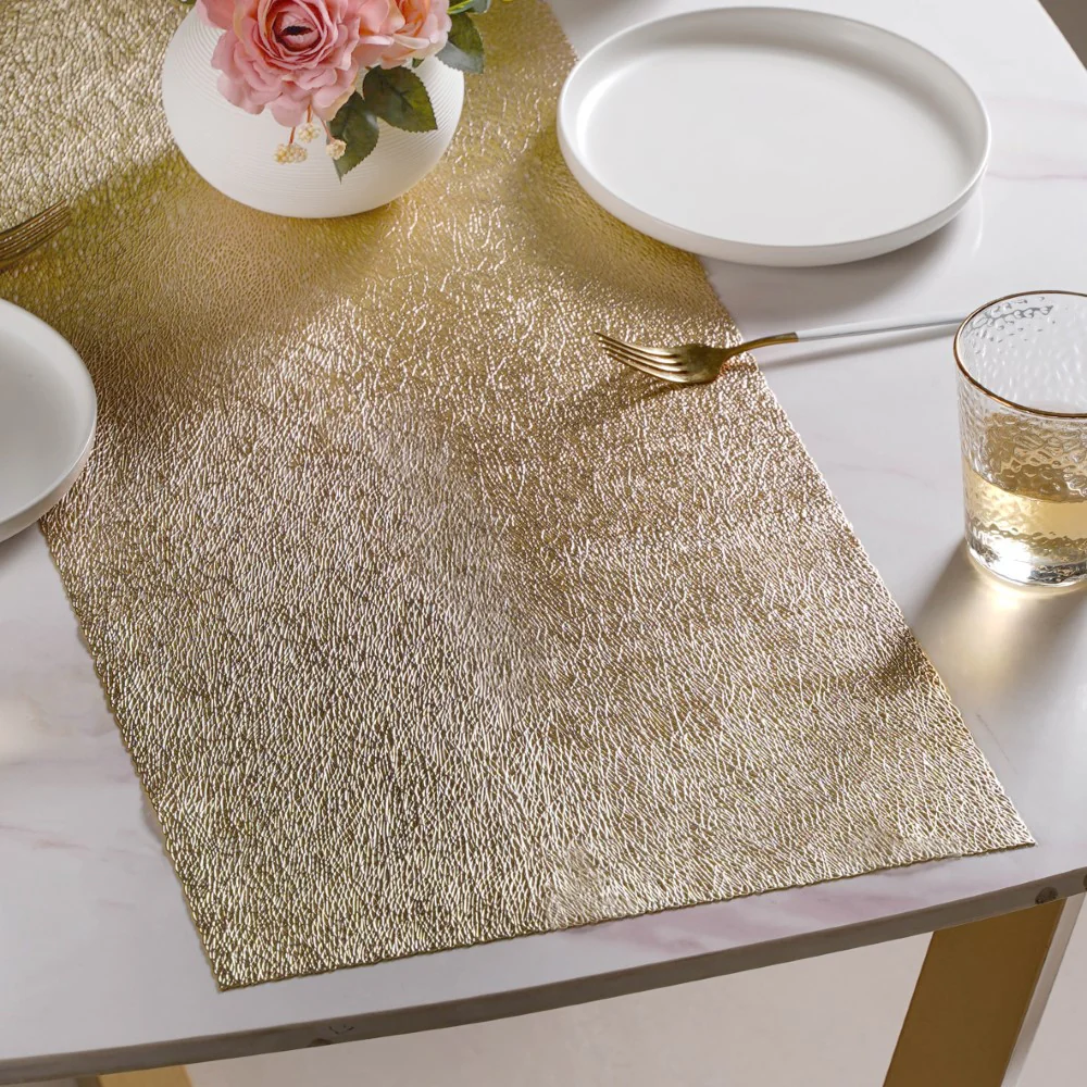 Mesh Table Runner Gold 58 x13 Inch - Image 3
