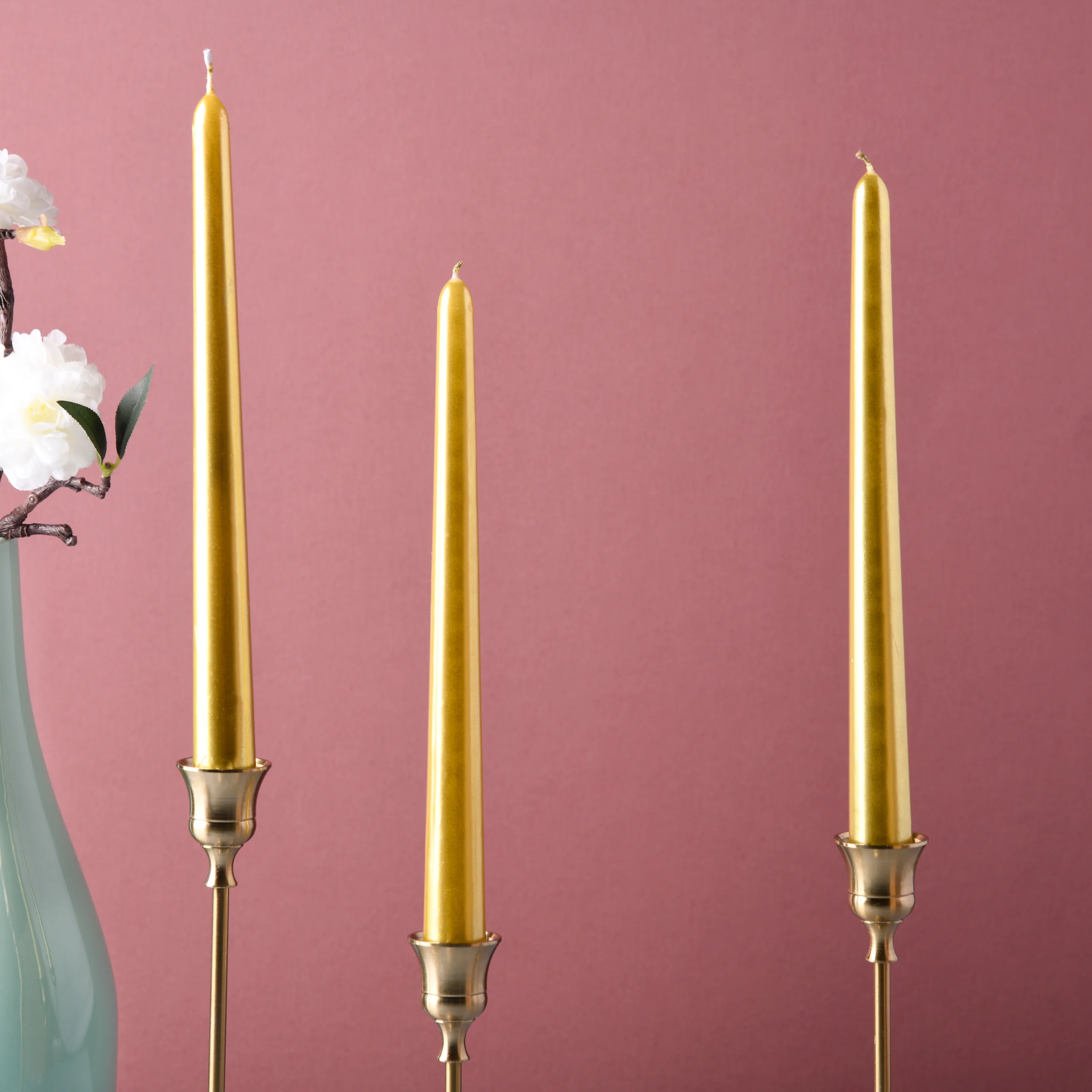 Metallic Candle Set of 4 - Image 3
