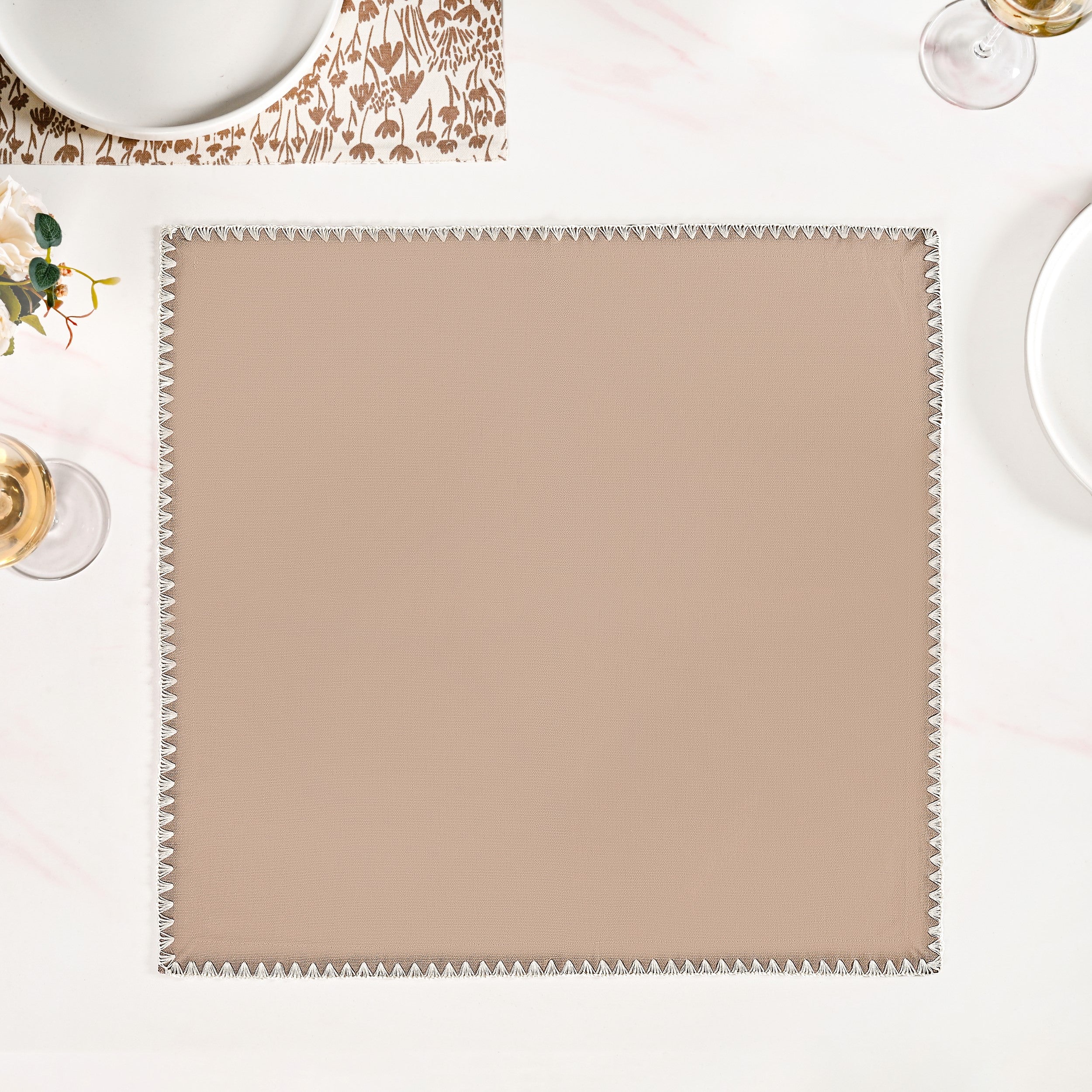 Mocha Mousse Napkin Set Of 6 - Image 6