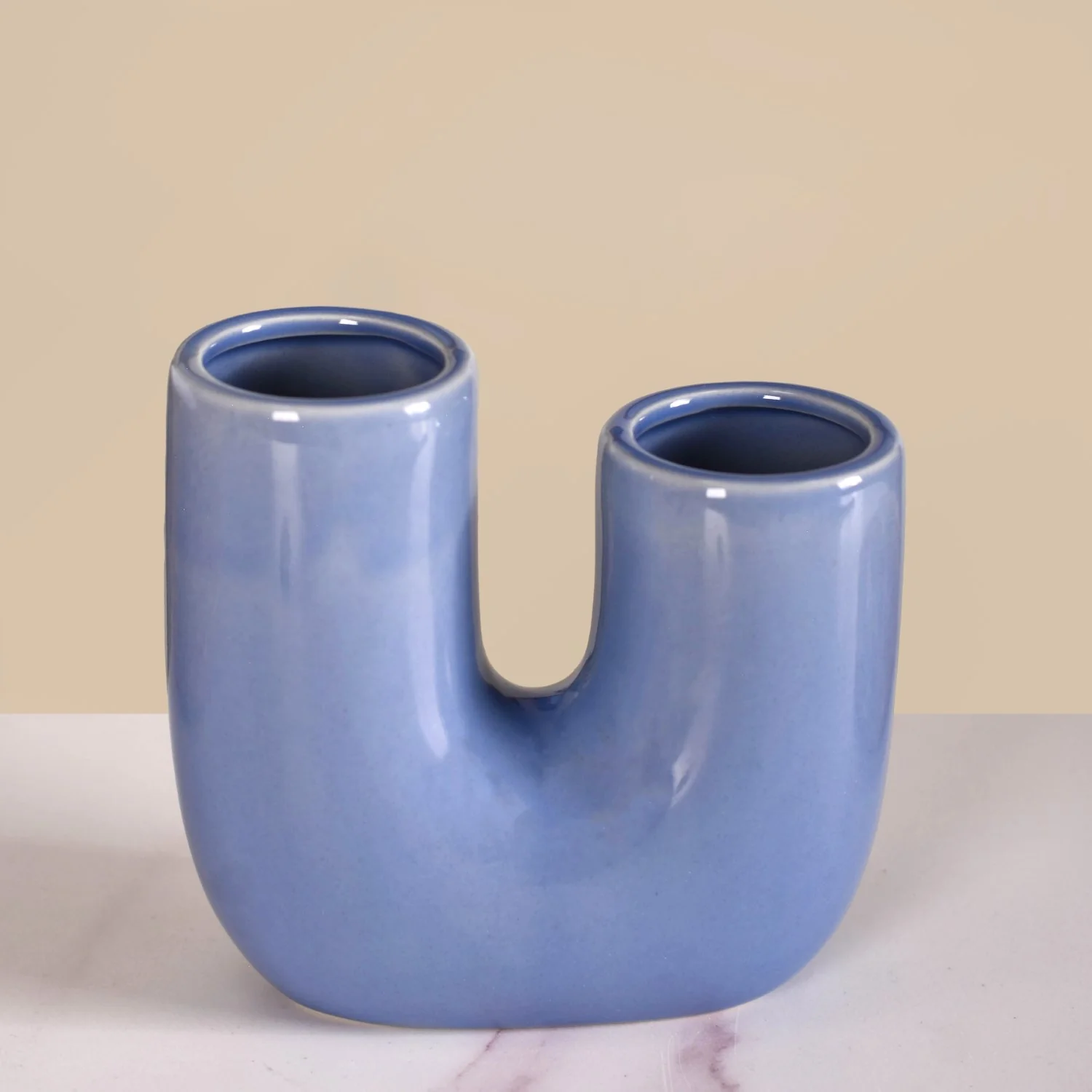 Modern Ceramic Bath Set of 2 Blue - Image 8