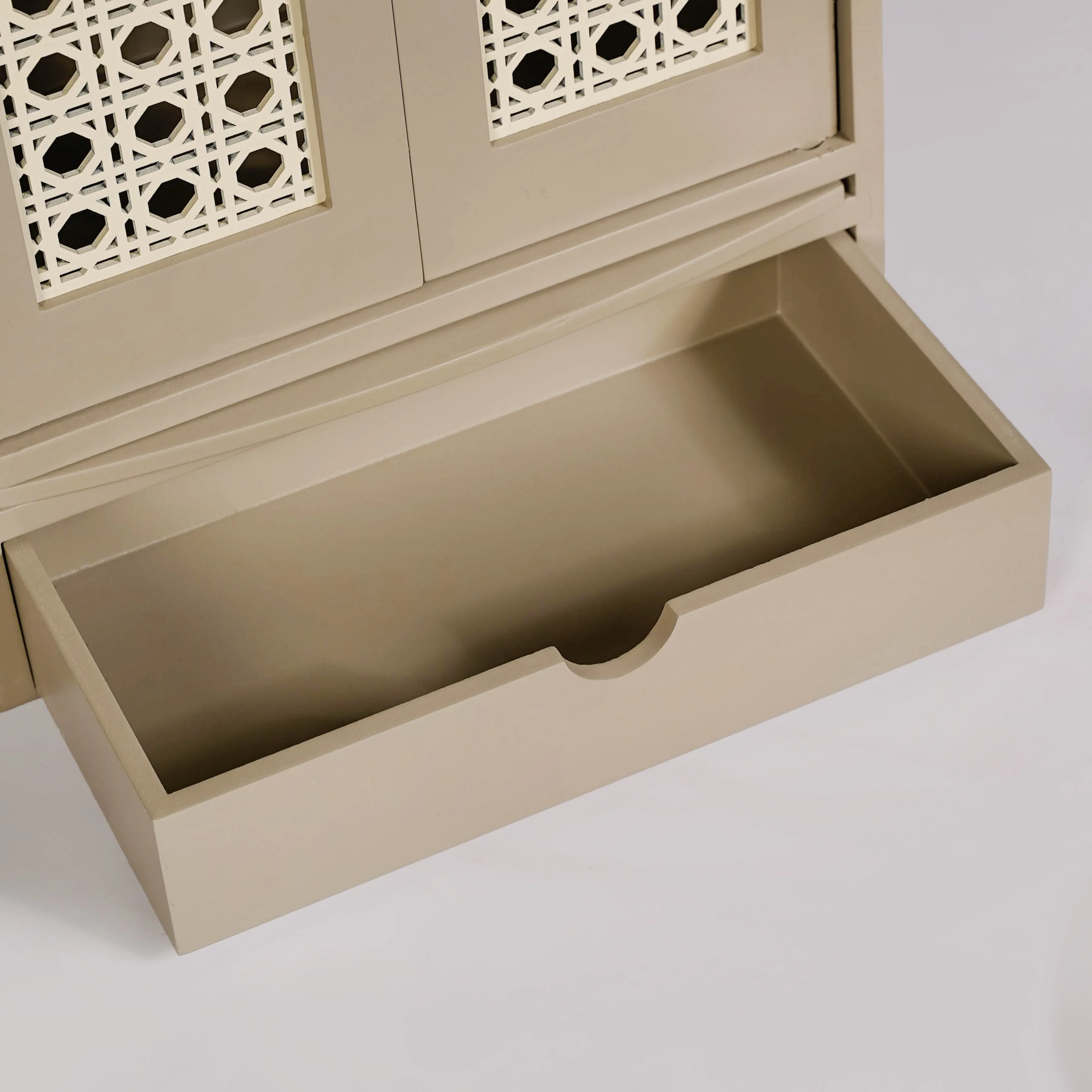 Modern Puja Mandir With Doors Medium 33x17x43cm - Image 8