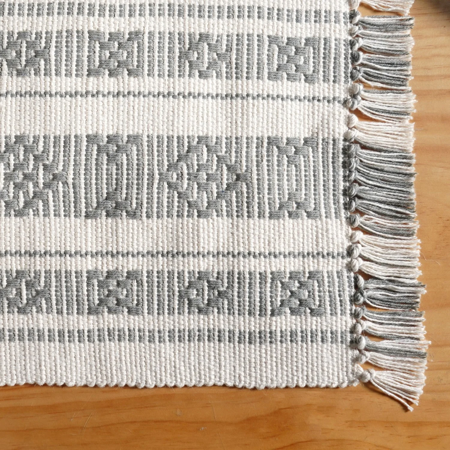 MonoLoom Fringed Cotton Placemat Set Of 6 - Image 6