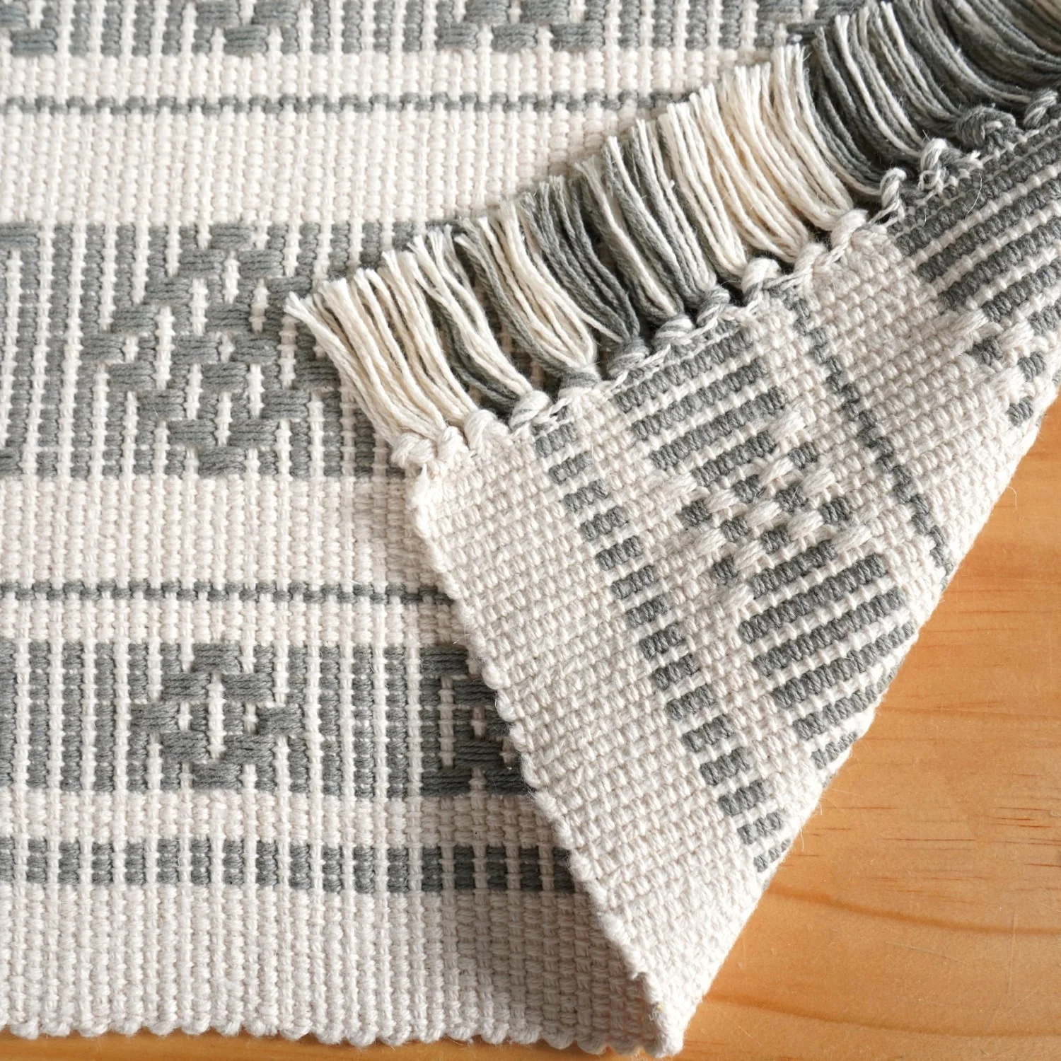MonoLoom Fringed Cotton Placemat Set Of 6 - Image 7