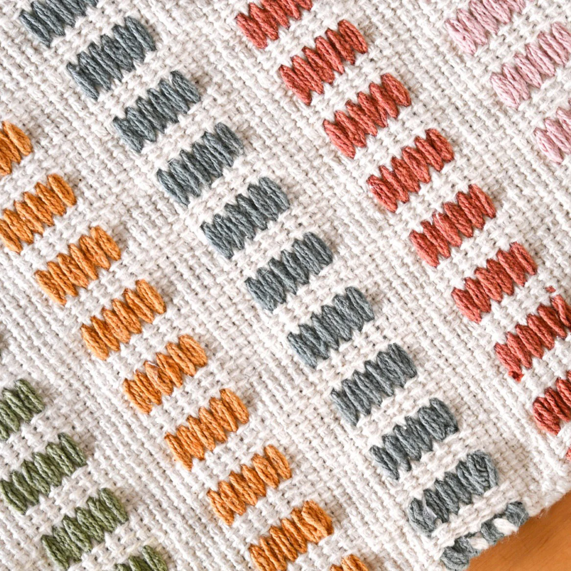 Multicoloured Cotton Runner 180x33cm - Image 5