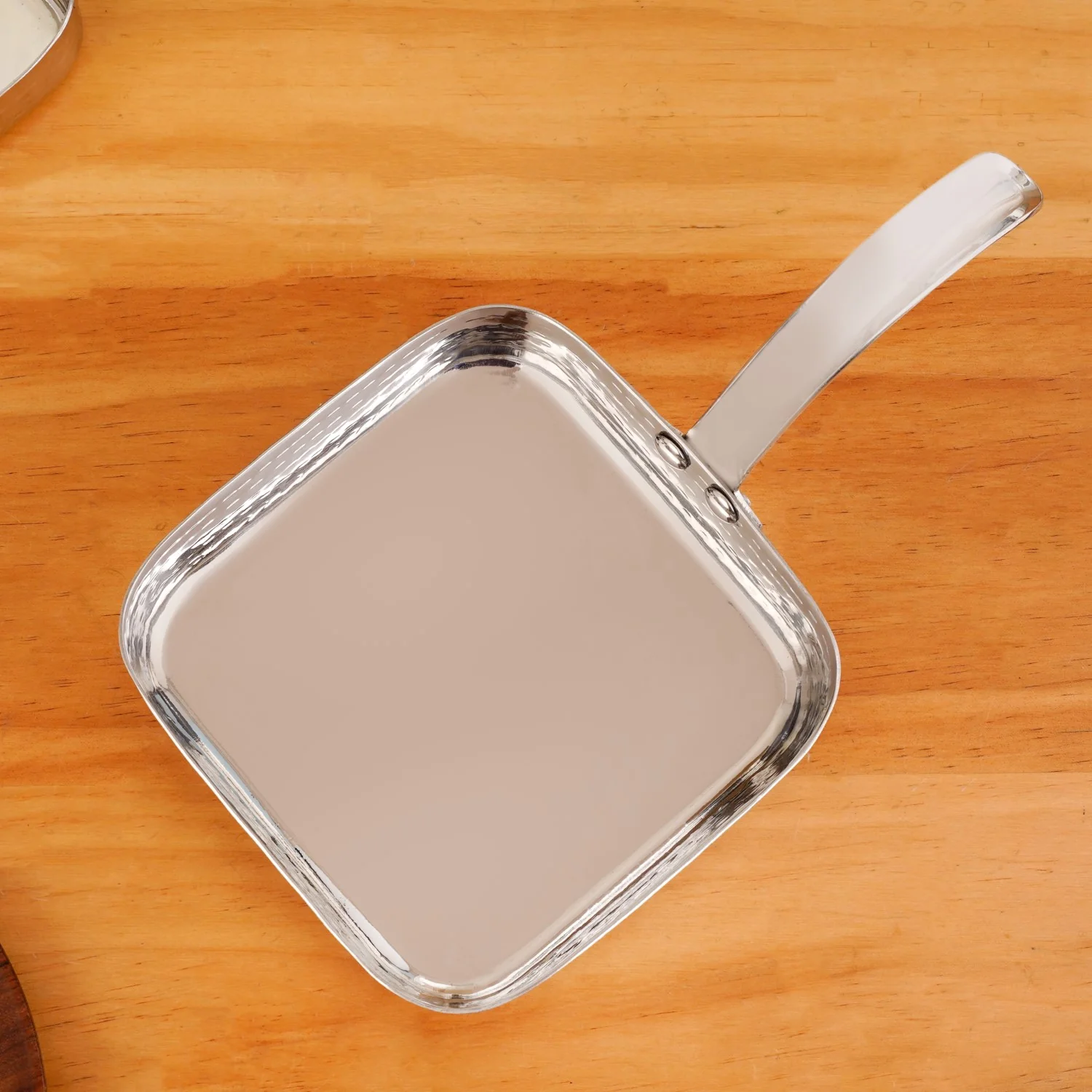 Multipurpose Hammered Stainless Steel Serving Pan Set Of 2 - Image 8