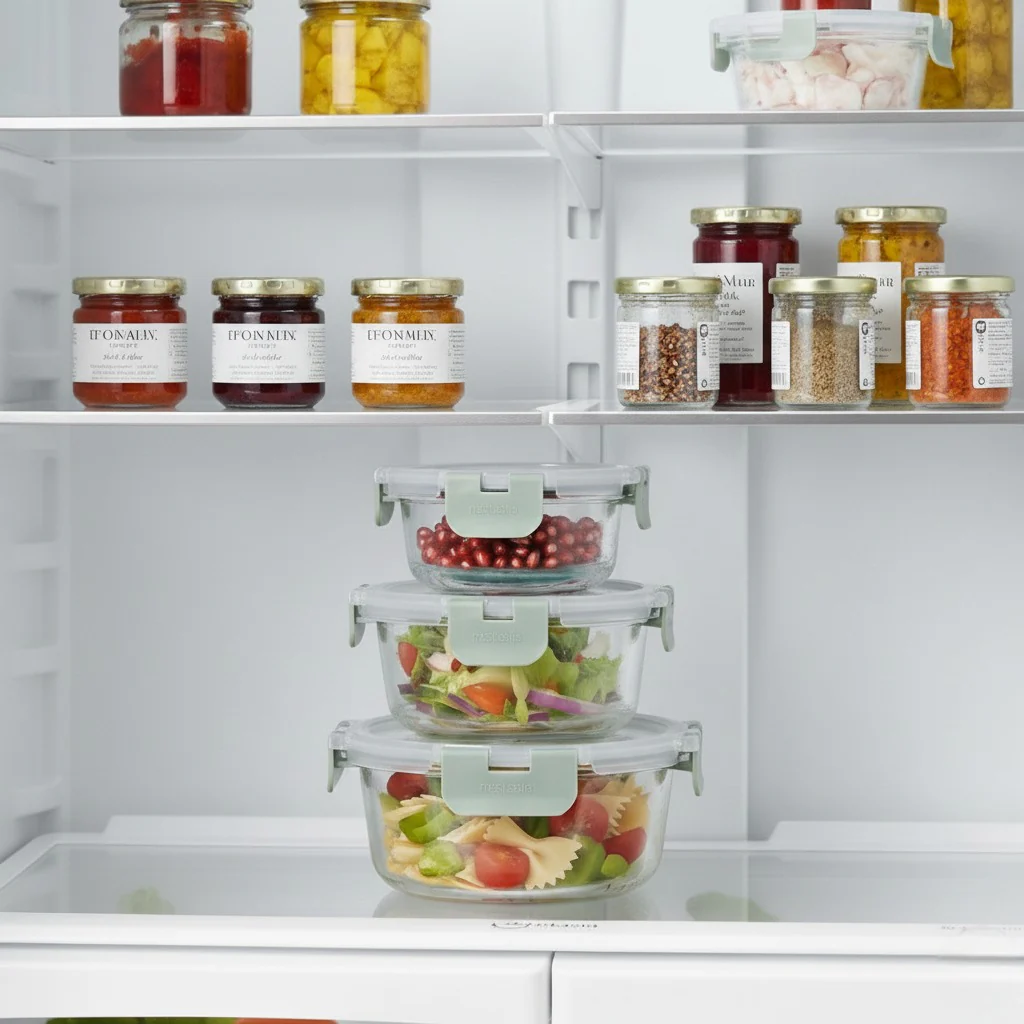 Nestro Pro Airtight Food Containers Set Of 3 Round Sage Green 215ml 400ml 600ml - Image 10