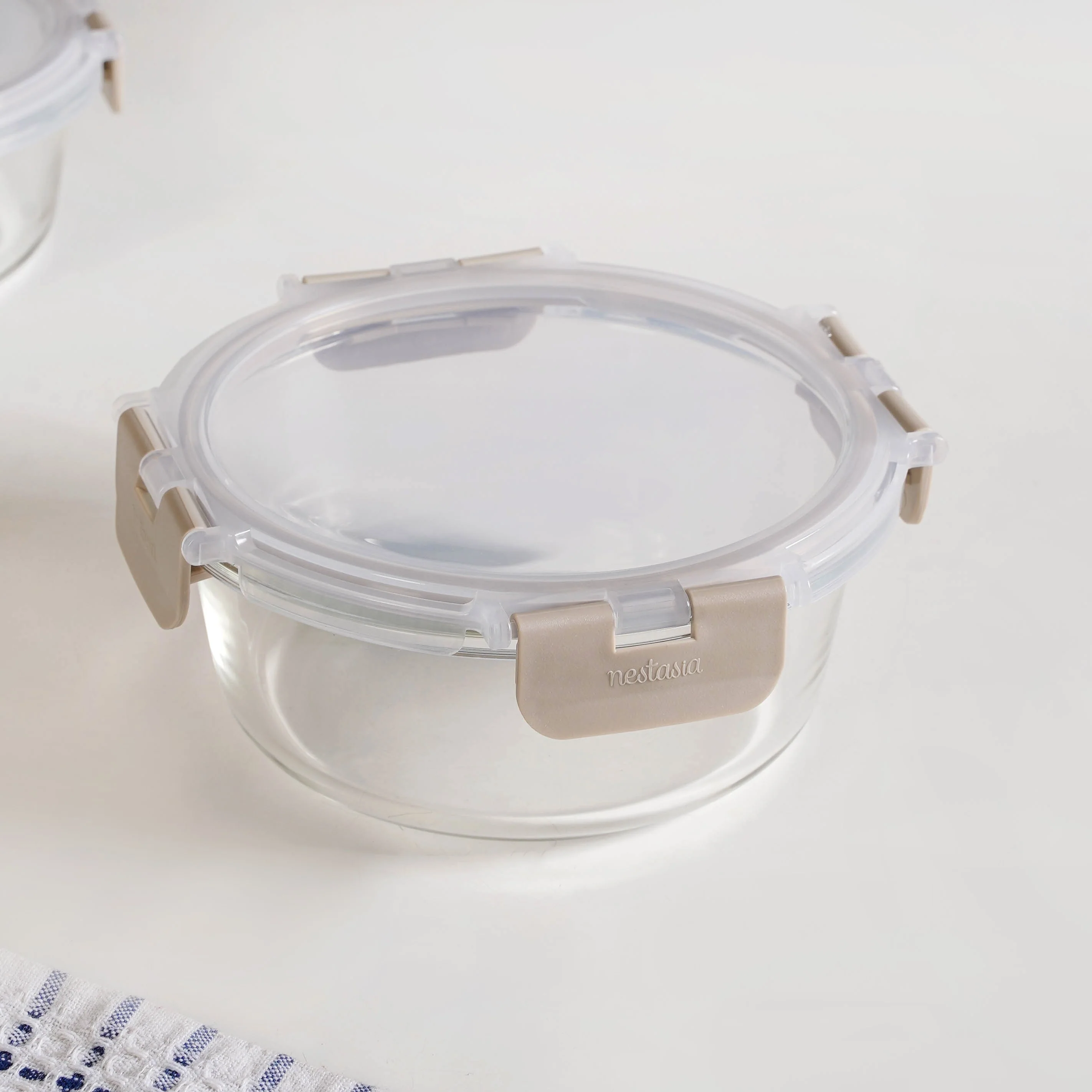 Nestro Pro Microwave Safe Containers Set Of 3 Round Beige 215ml 400ml 600ml - Image 9