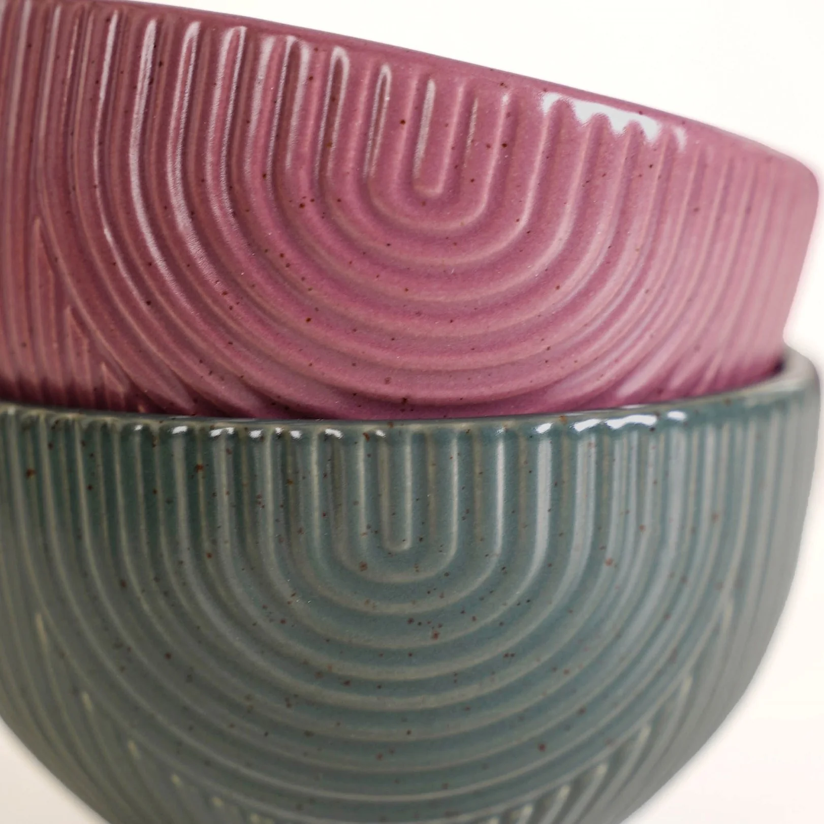 Nordic Ripple Ceramic Mug Bowl And Starter Plate Set Of 6 - Image 7