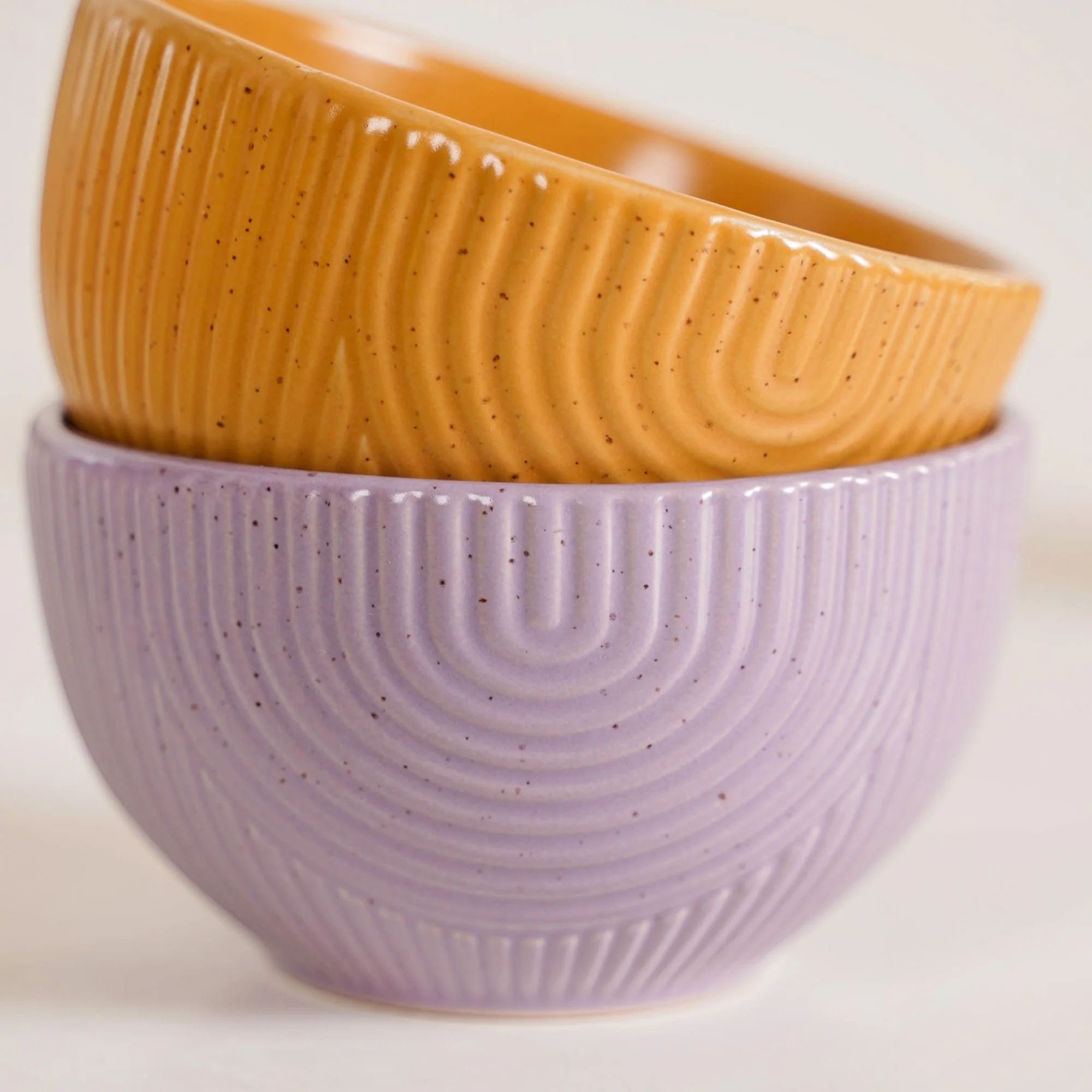 Nordic Ripple Ceramic Plate Bowl Mug Set Of 6 - Image 6