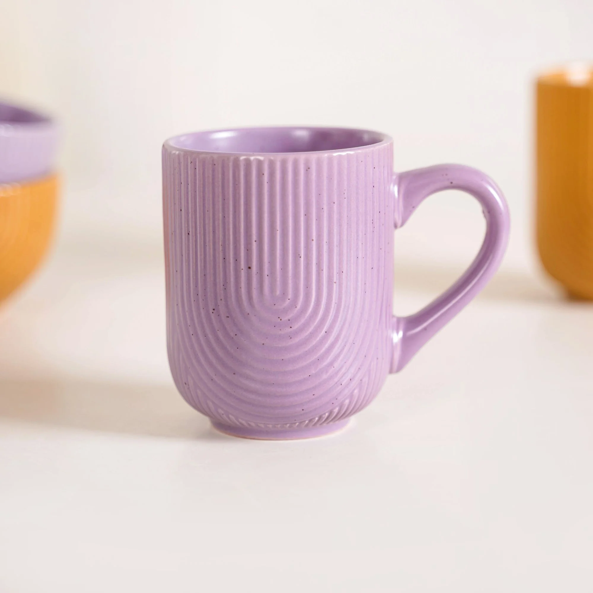 Nordic Ripple Ceramic Plate Bowl Mug Set Of 6 - Image 7