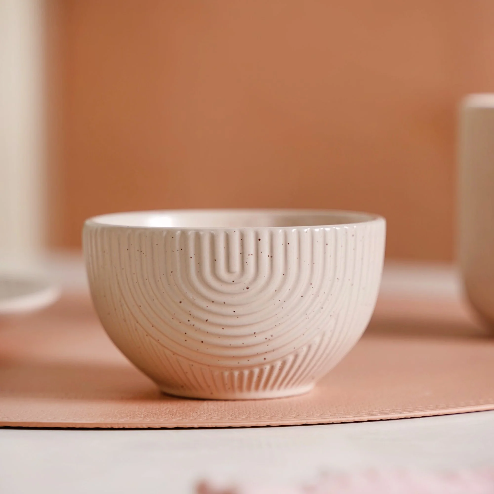 Nordic Ripple Ceramic Snack Set Of 6 With Mugs Bowls Dessert Plates - Image 6