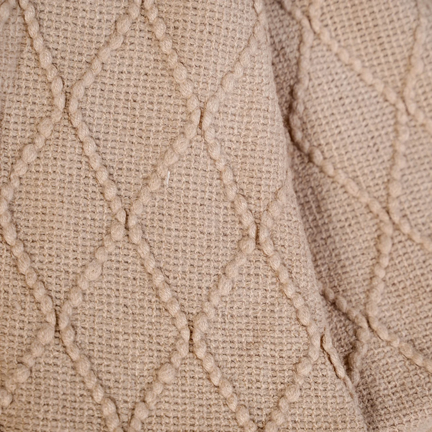 Nude Knitted Throw - Image 2