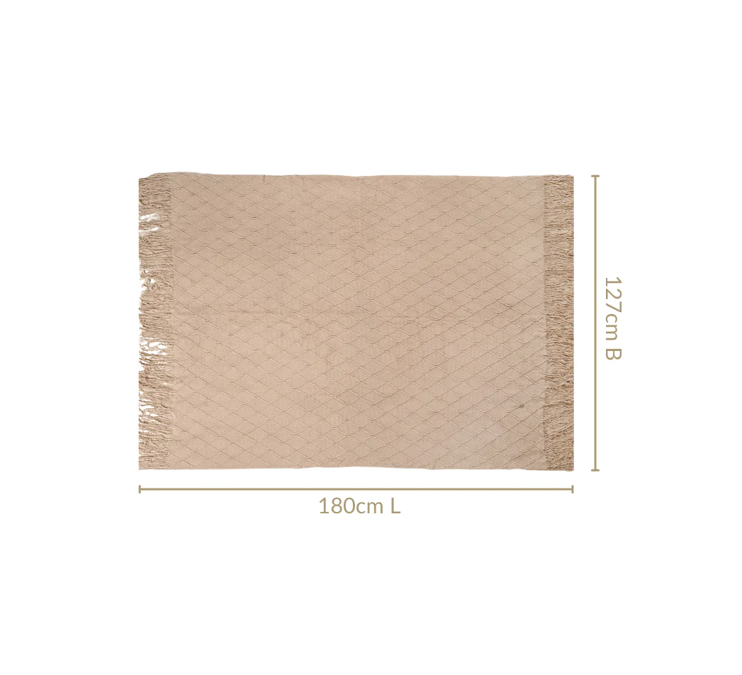 Nude Knitted Throw - Image 3