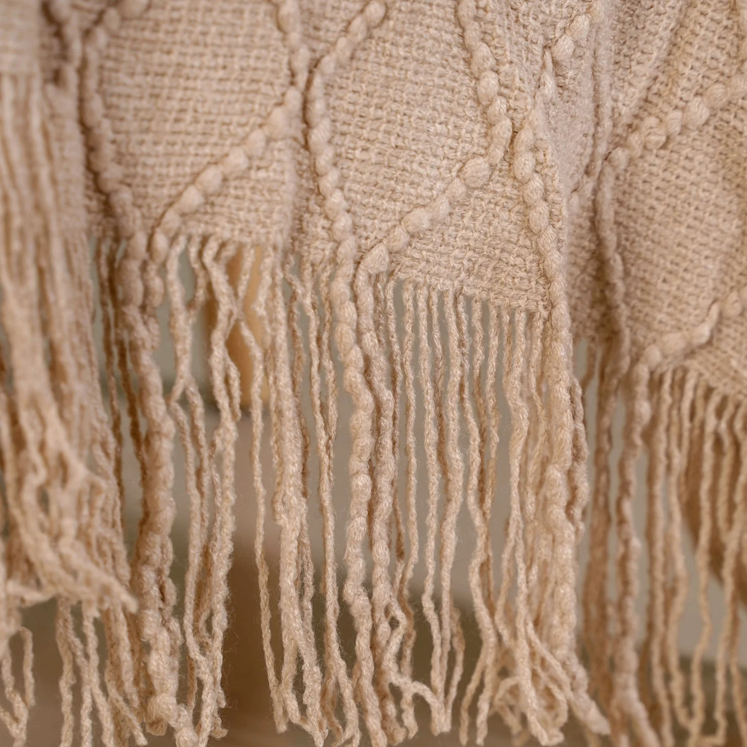 Nude Knitted Throw - Image 5