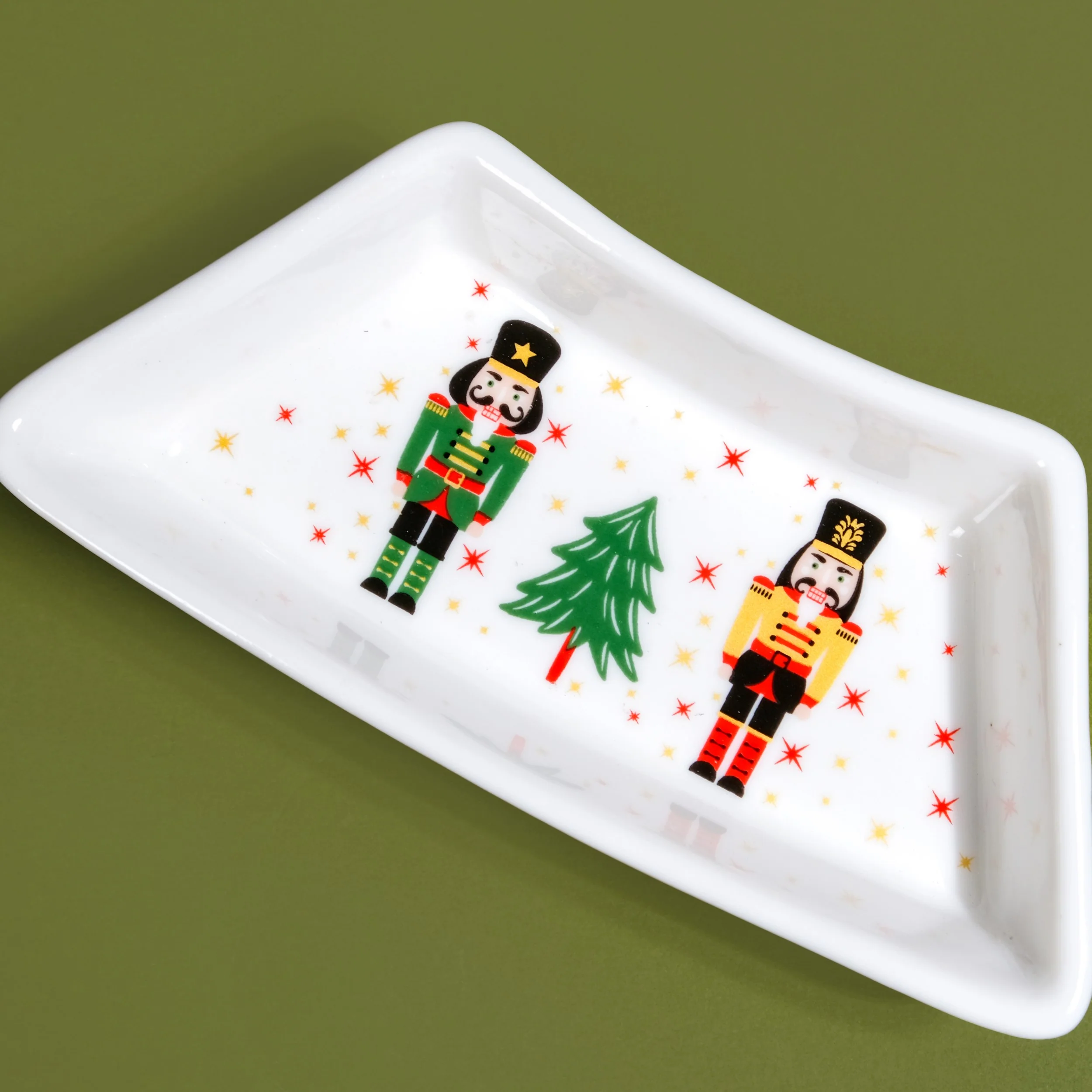 Nutcracker Tree Sectioned Platter Set Of 4 - Image 6