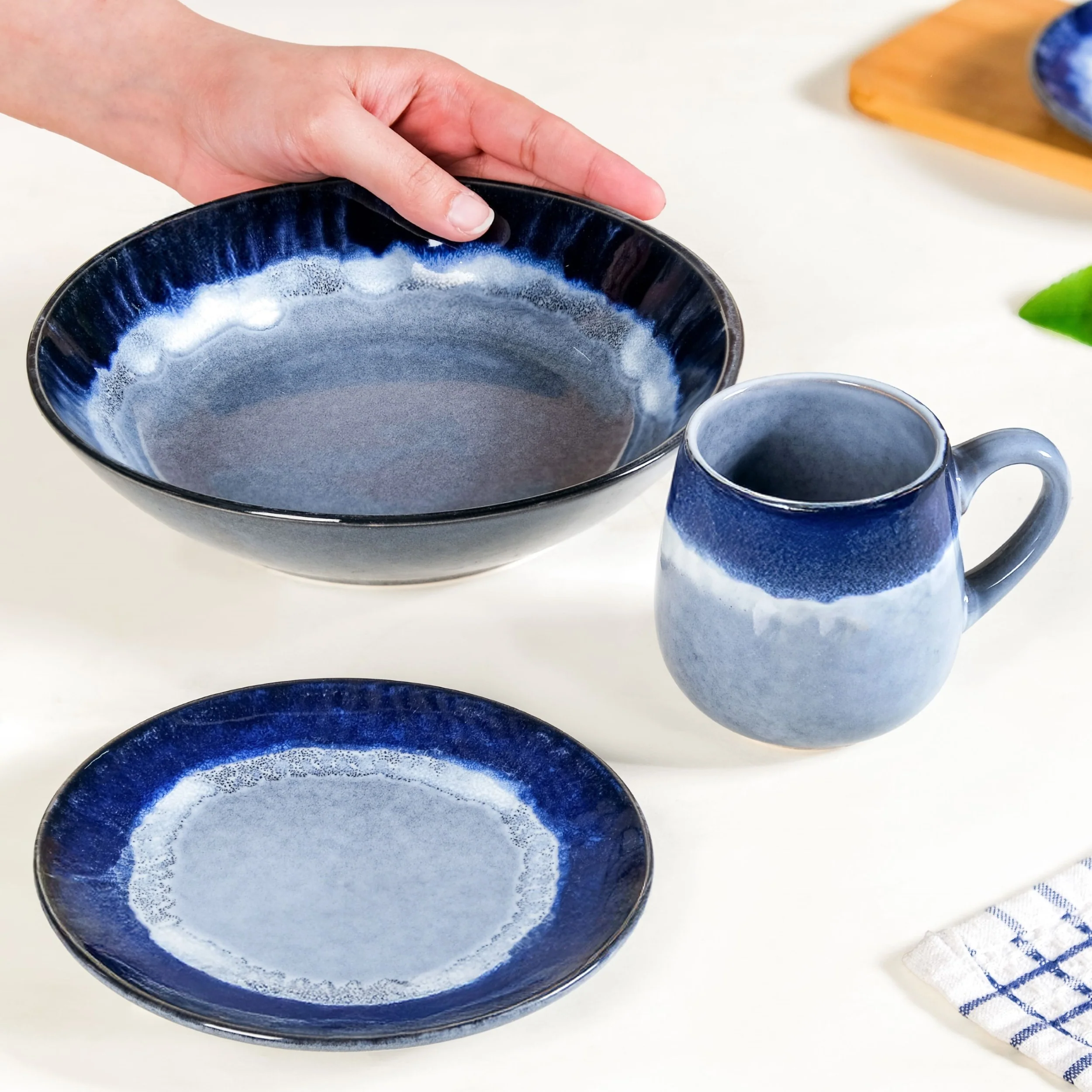 Ocean Ombre Snacks Desserts Set For 4 - Image 2