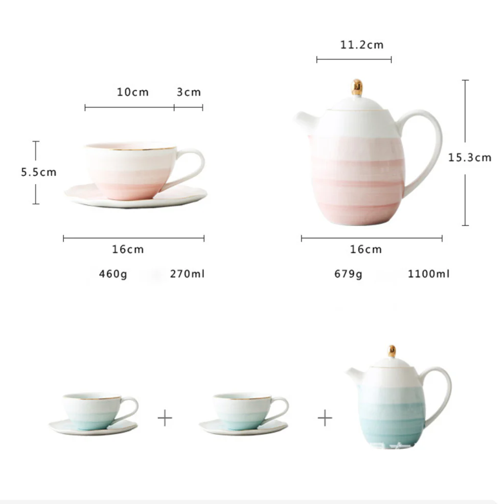 Ombre Tea Set - Image 8