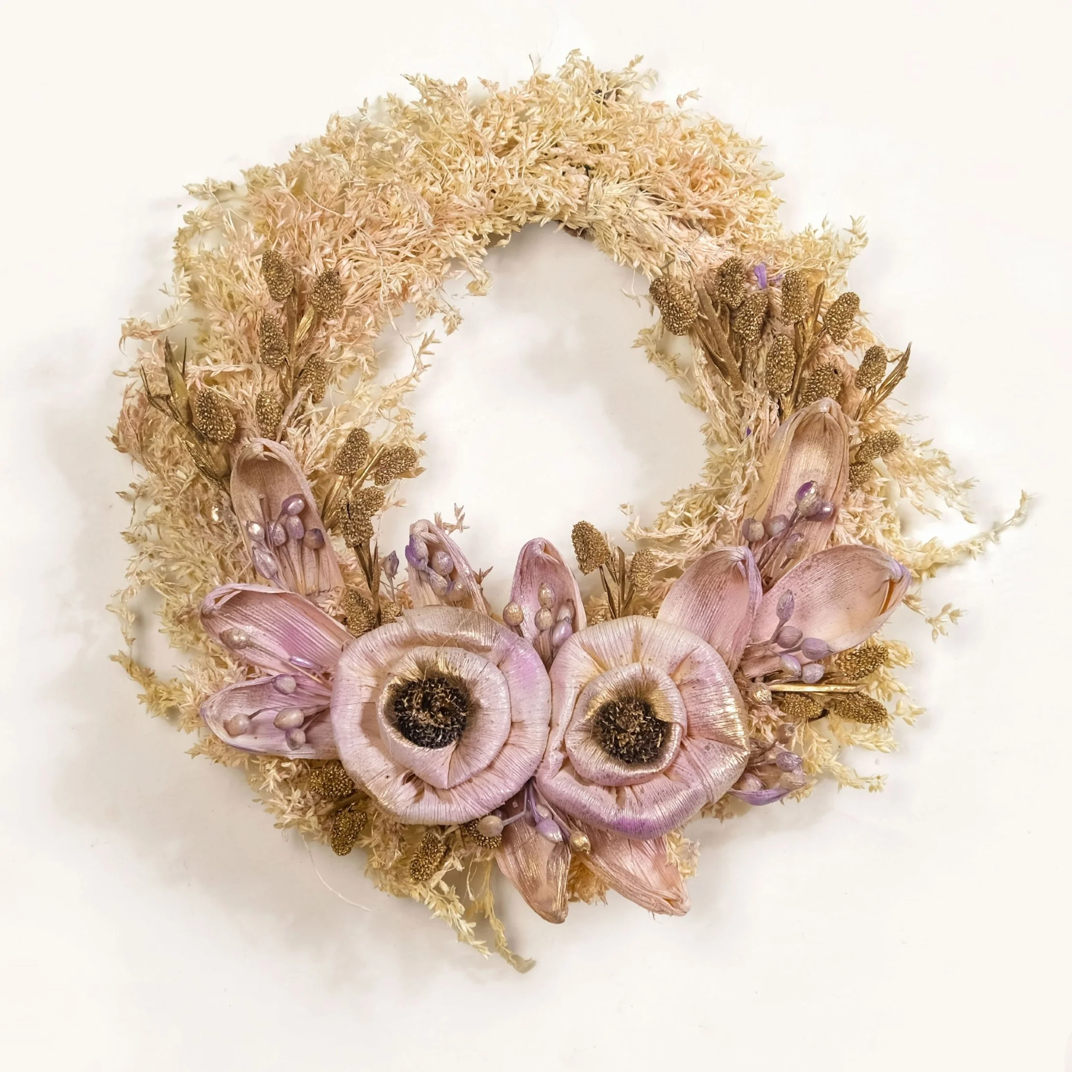 Organic Soft Rose Christmas Wreath - Image 7