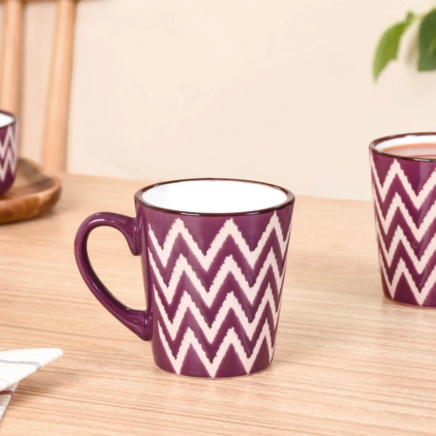 Oscilla Tea Cup Set Of 6 Purple 250ml - Image 6