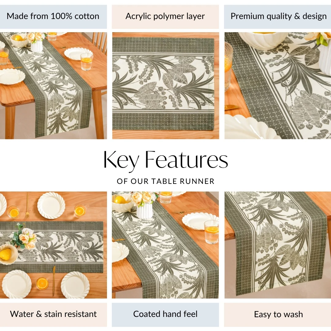 Palm Grove 6 Seater Runner 185x35cm - Image 5