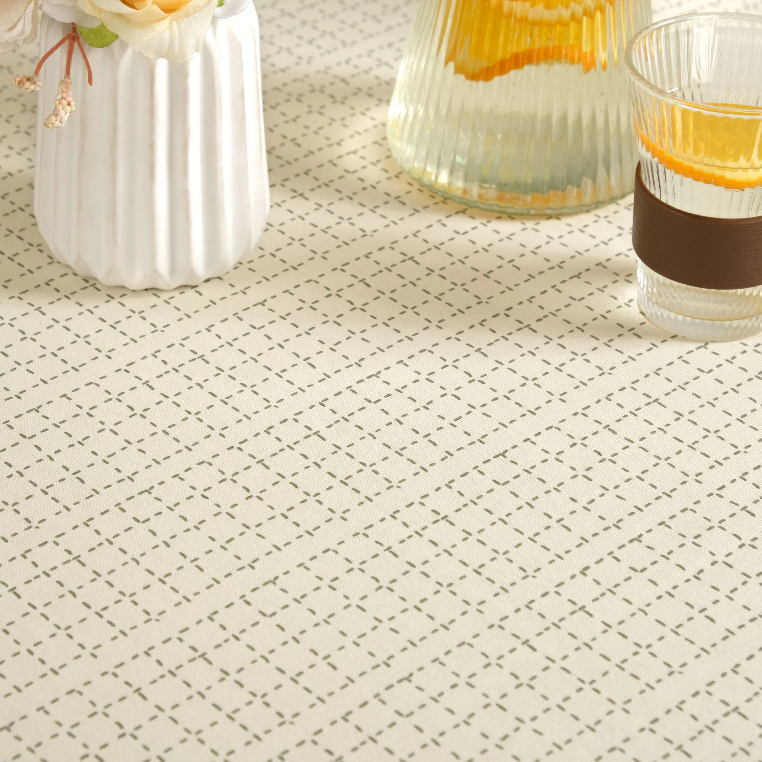 Palm Grove 8 Seater Cotton Table Cover 274x152cm - Image 3