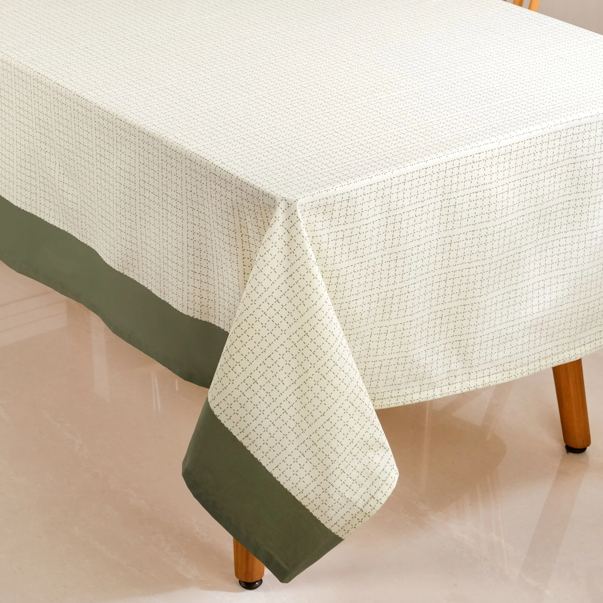 Palm Grove 8 Seater Cotton Table Cover 274x152cm - Image 7