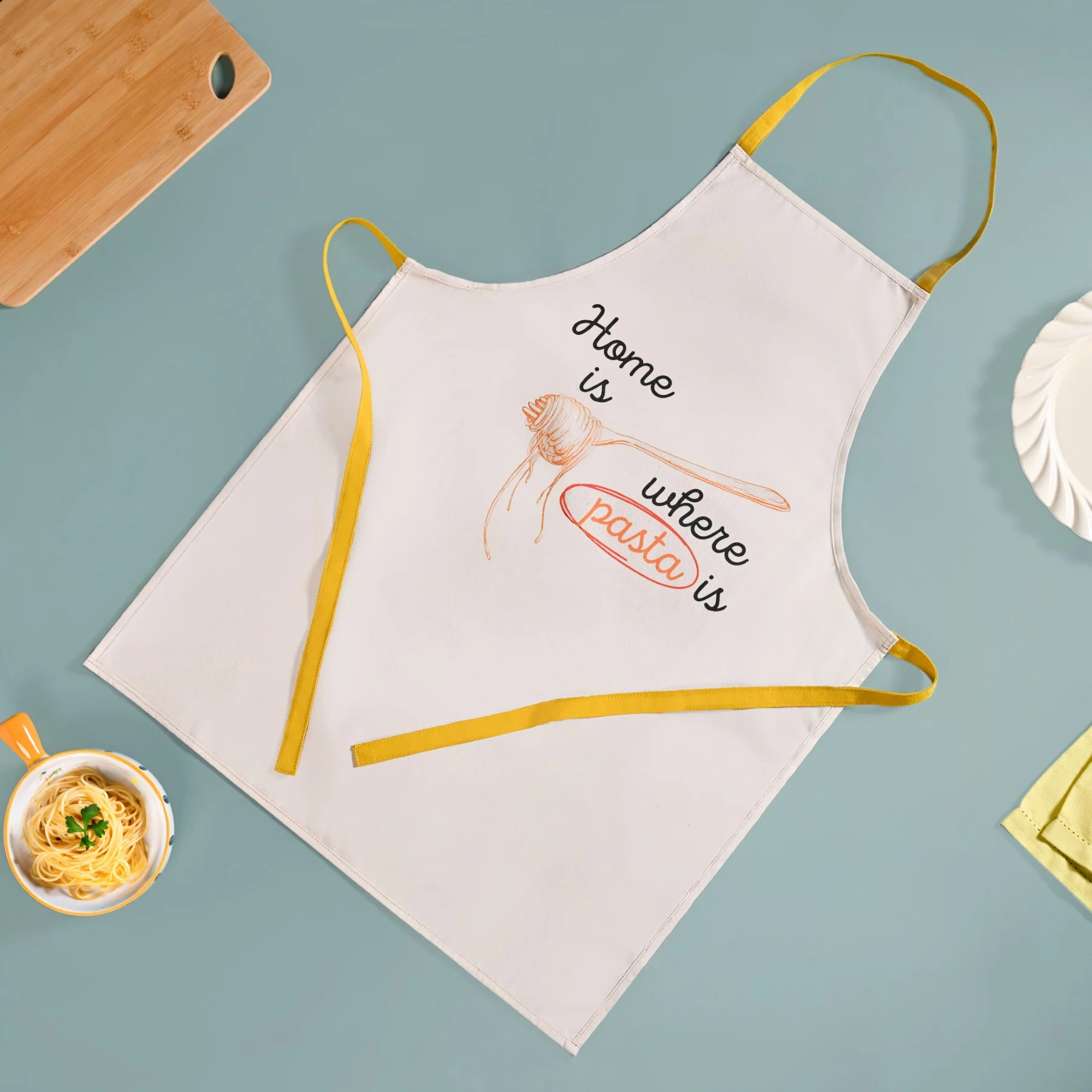 Pasta Lover Apron Mitten Pot Holder Set Of 3 - Image 7