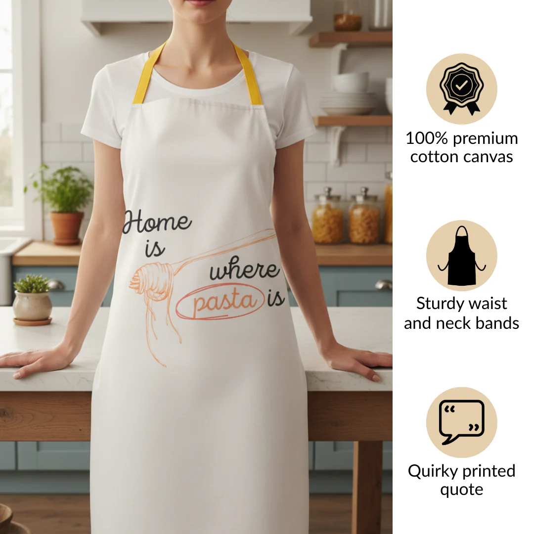 Pasta Lover Gift Hamper Box With Spatula Apron Trivet And Mitten - Image 6