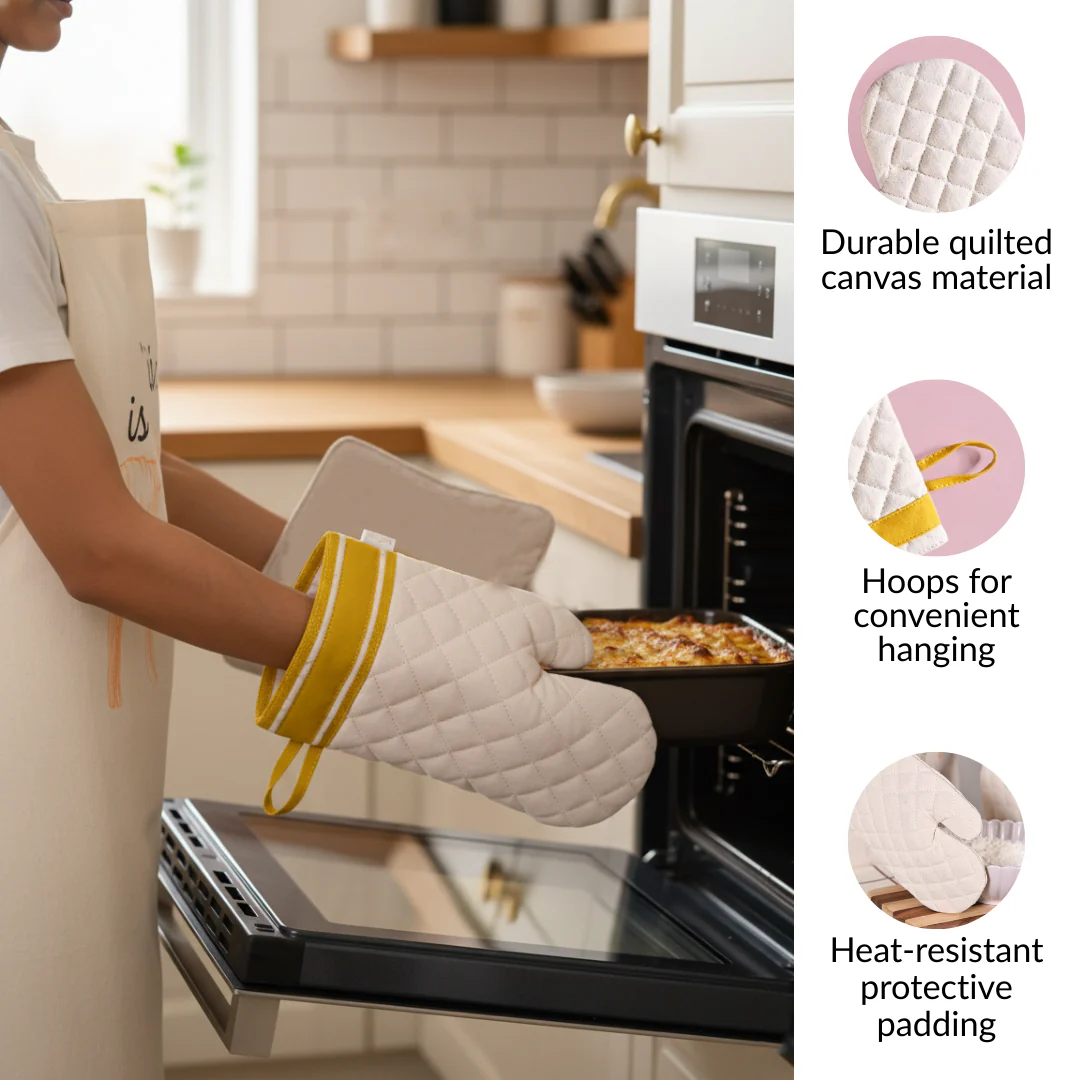 Pasta Lover Gift Hamper Box With Spatula Apron Trivet And Mitten - Image 7