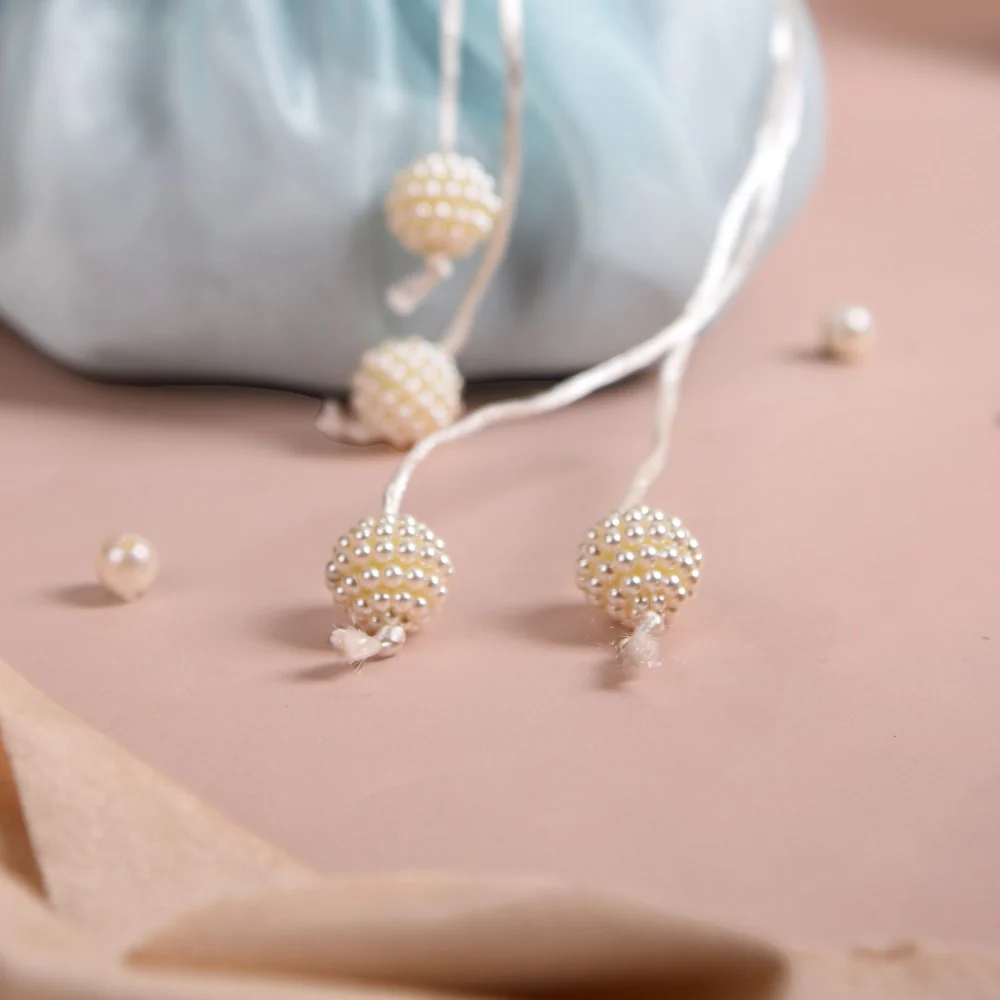 Pearl Potli Bags For Gifting Set Of 2 - Image 9