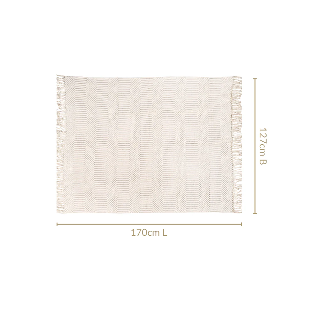 Pearl White Couch Throw - Image 3