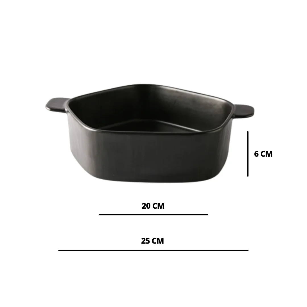GEOMTERIC pentagon serving bowl - soul black - Image 3