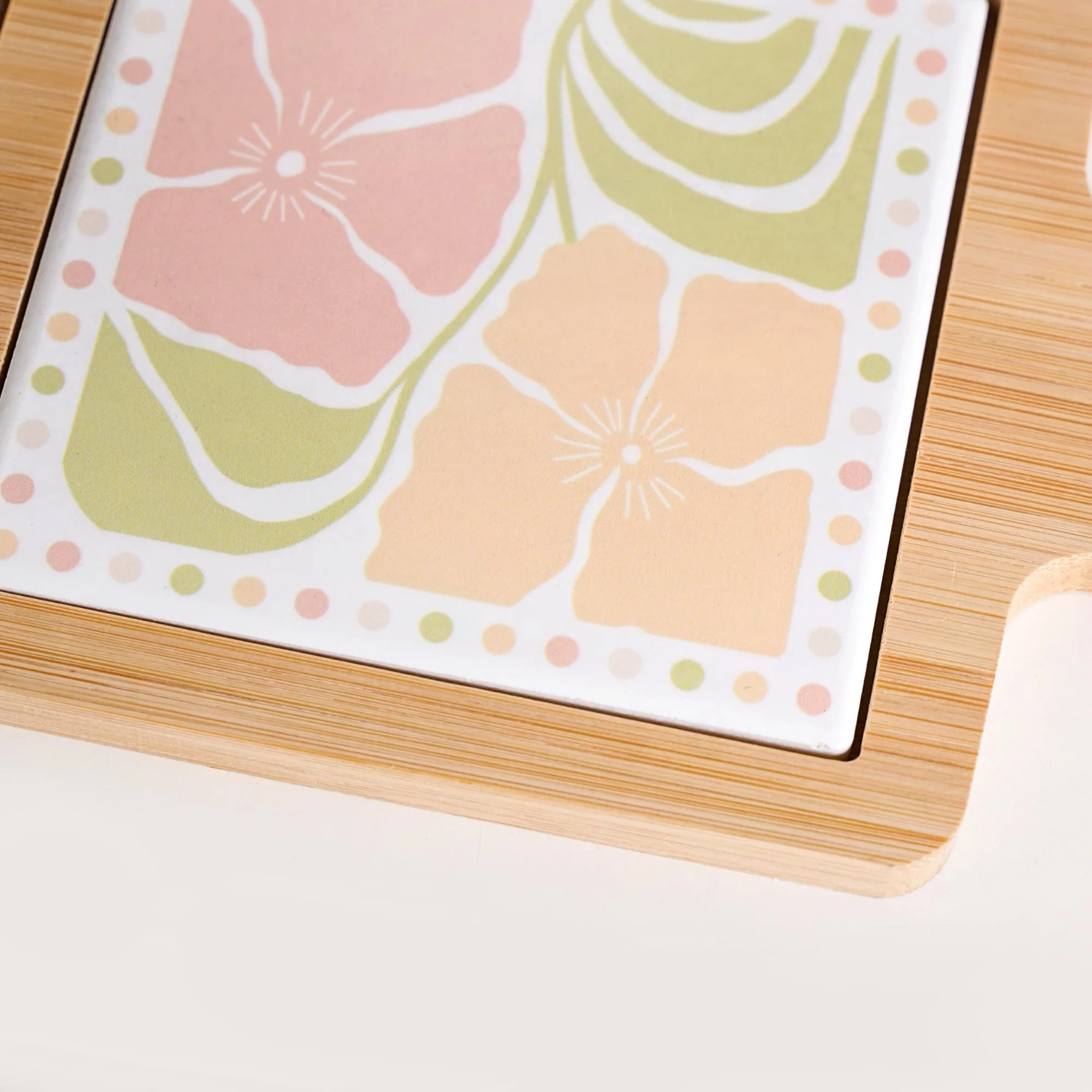 Perfectly Pastel Bamboo And Ceramic Platter 32x12cm - Image 6