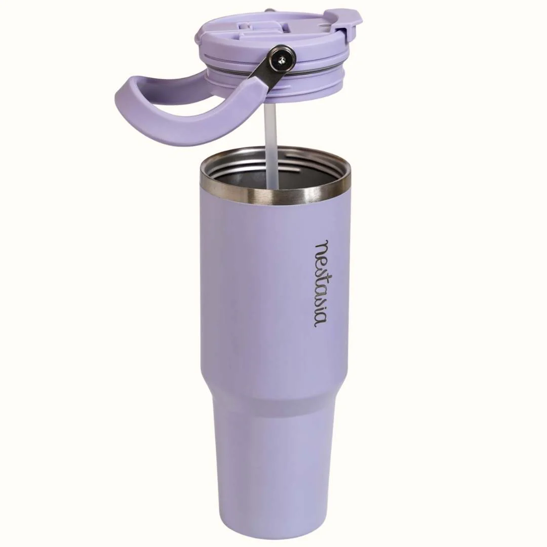 PickSip 40 Insulated Tumbler With Top Handle Periwinkle 1200ml - Image 9