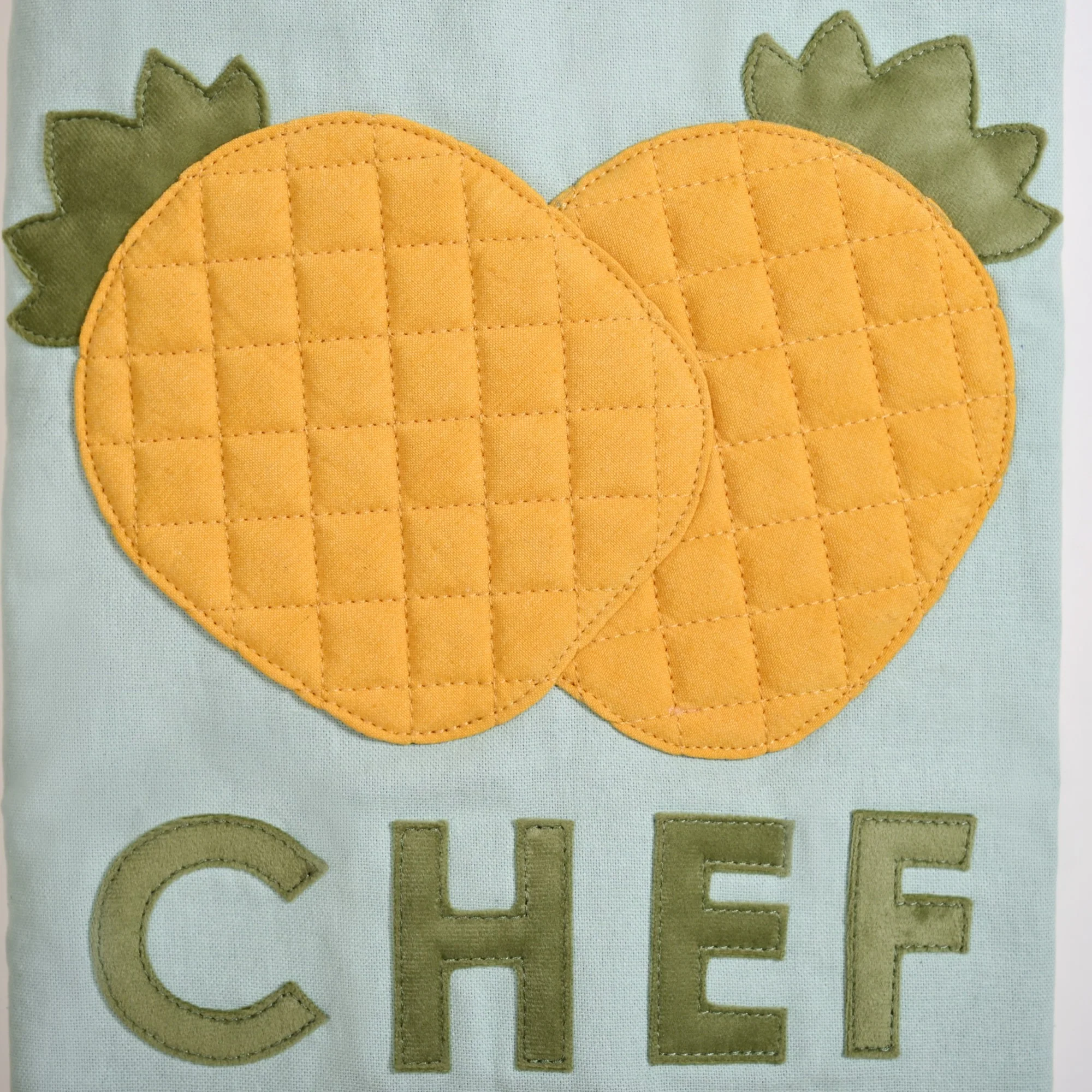 Pineapple Chef Apron With Mitten And Pot Holder - Image 7