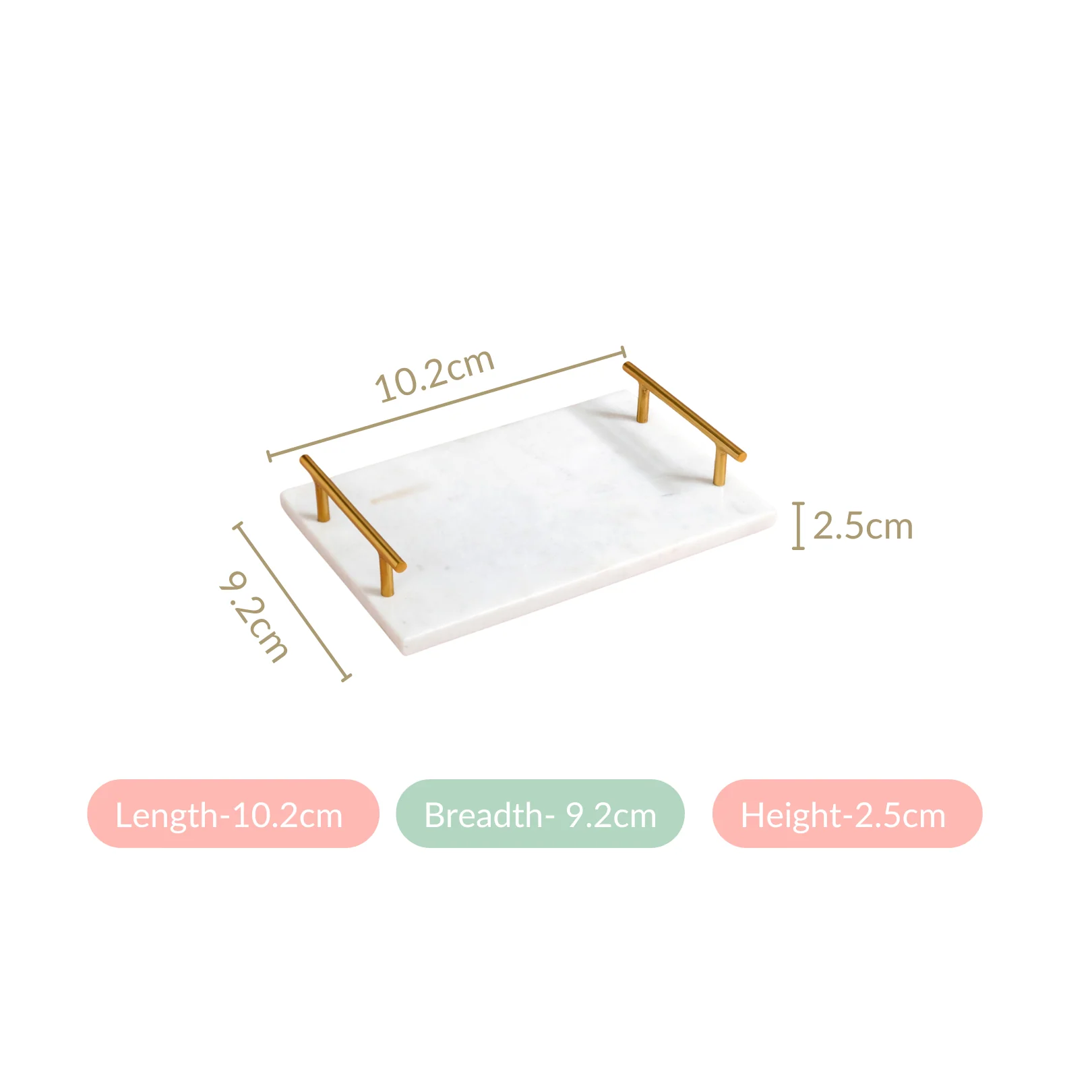 Polished White Marble Decorative Tray 12 Inch - Image 5