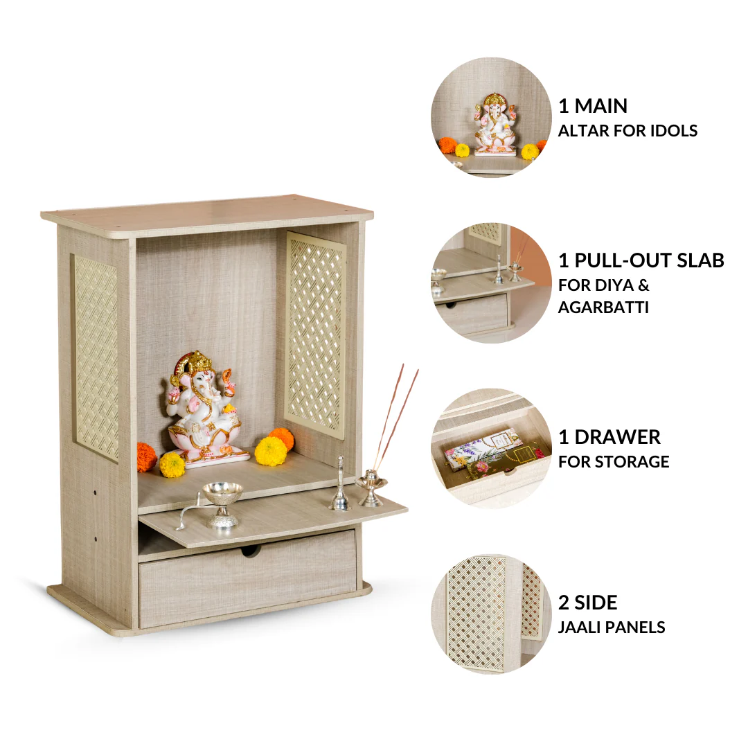 Pooja Home Mandir Large 45x25x65cm - Image 5