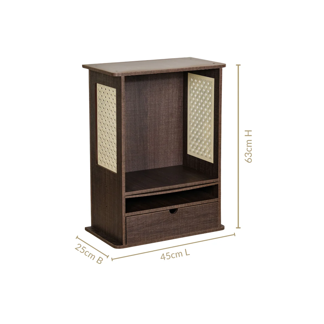 Pooja Mandir For Home And Office Large 45x25x65cm - Image 3